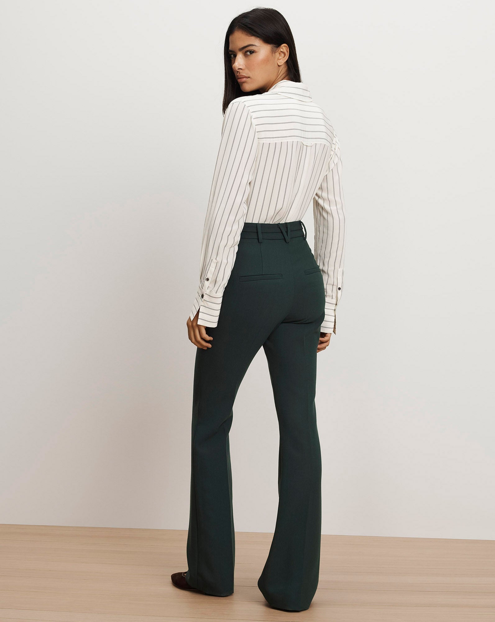 Saku Striped Button-Down Shirt