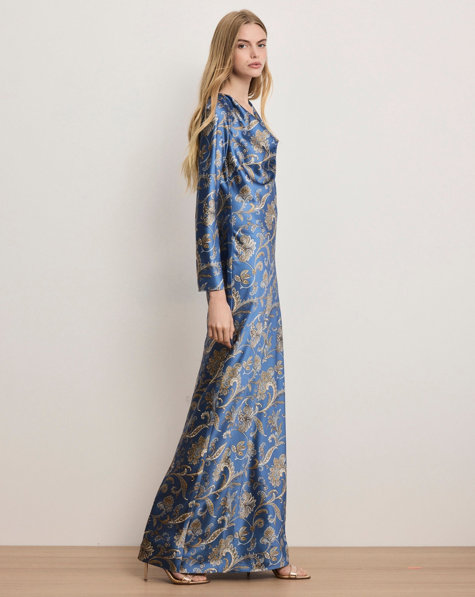 Ember Silk-Blend Maxi Dress