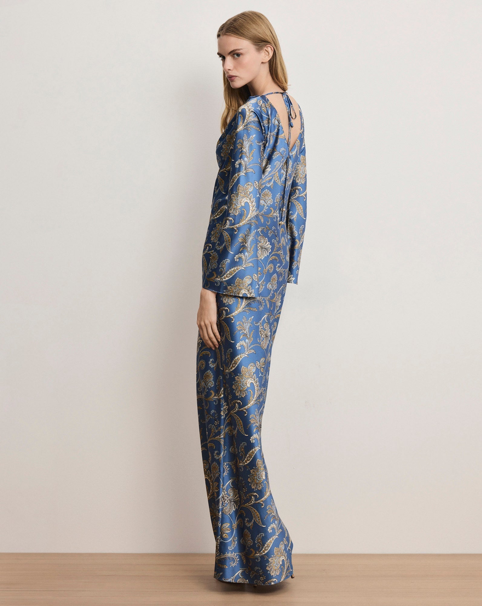 Ember Silk-Blend Maxi Dress