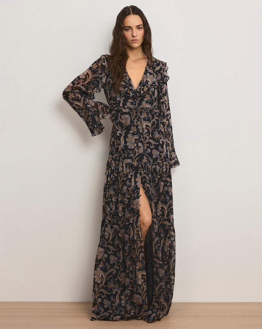 Akara Silk Maxi Dress