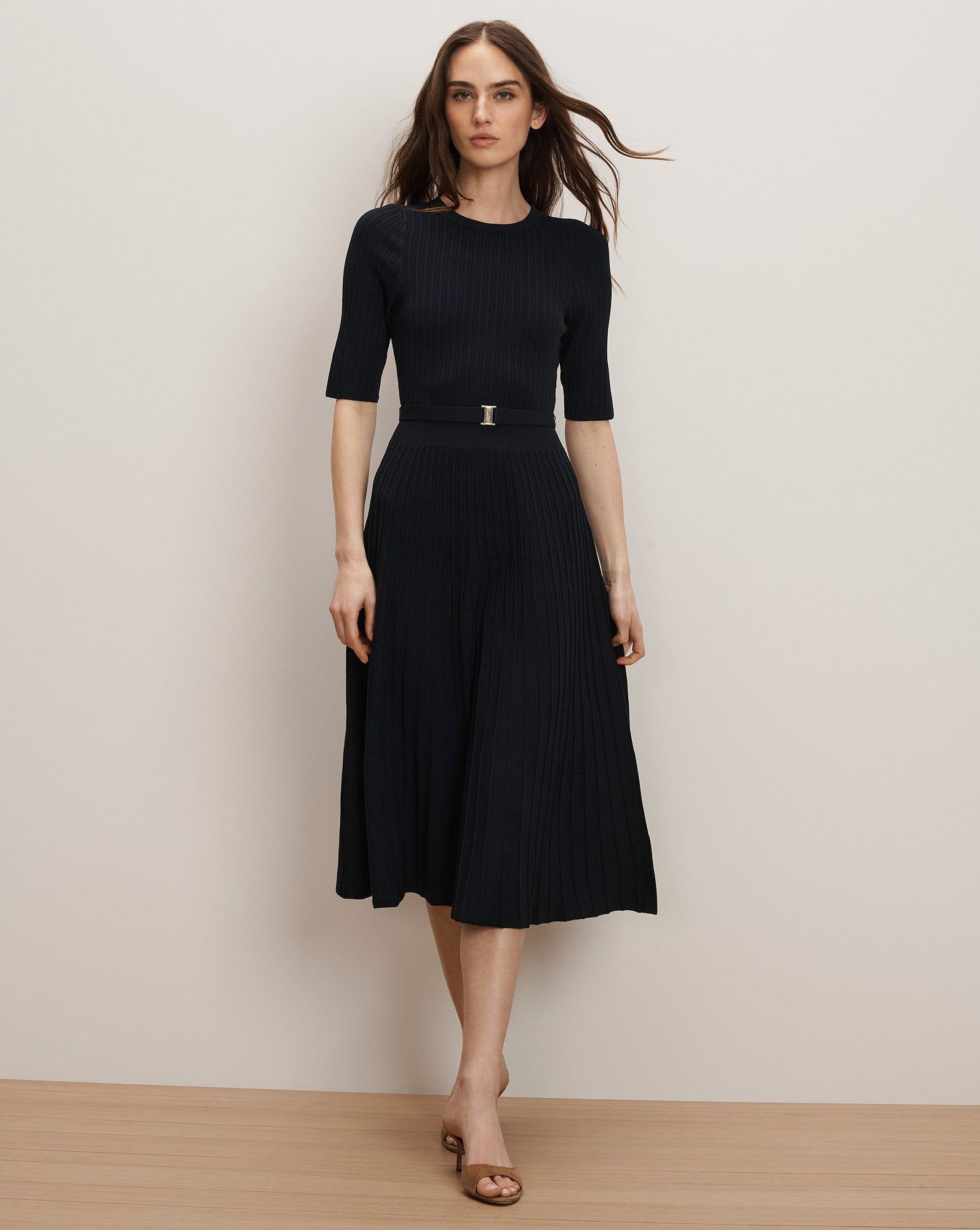 Elthea Belted Midi Dress