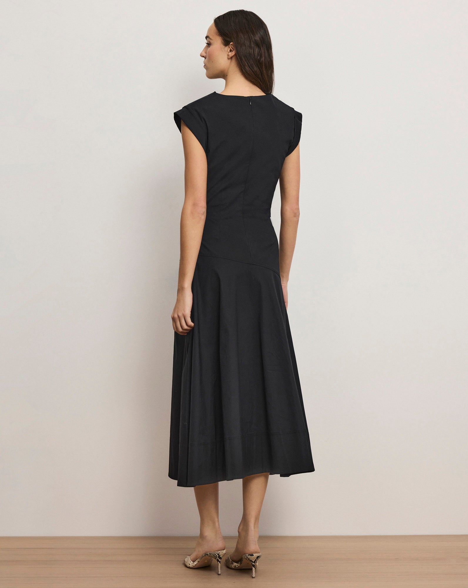 Lisette Cotton Poplin Midi Dress