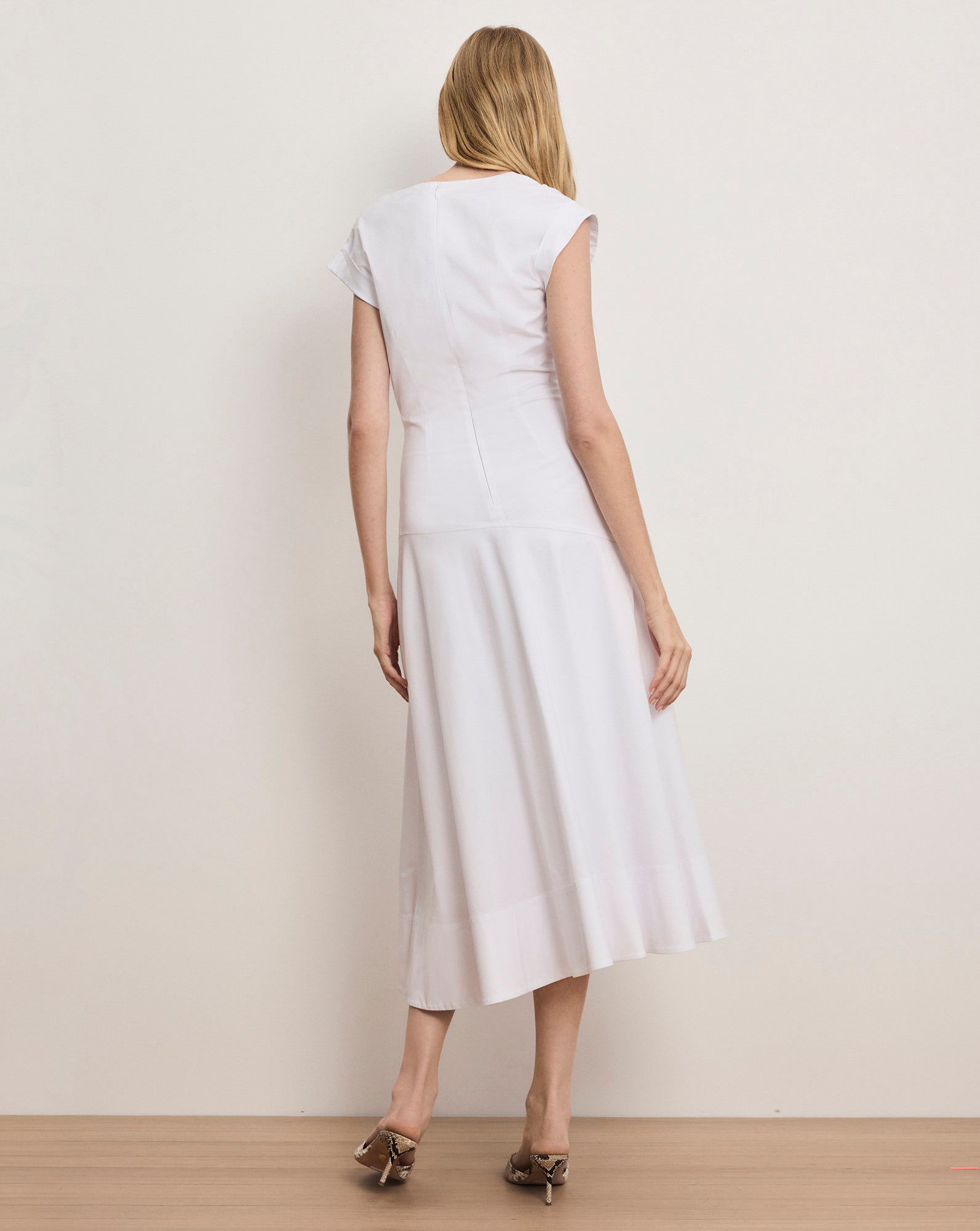 Lisette Cotton Poplin Midi Dress
