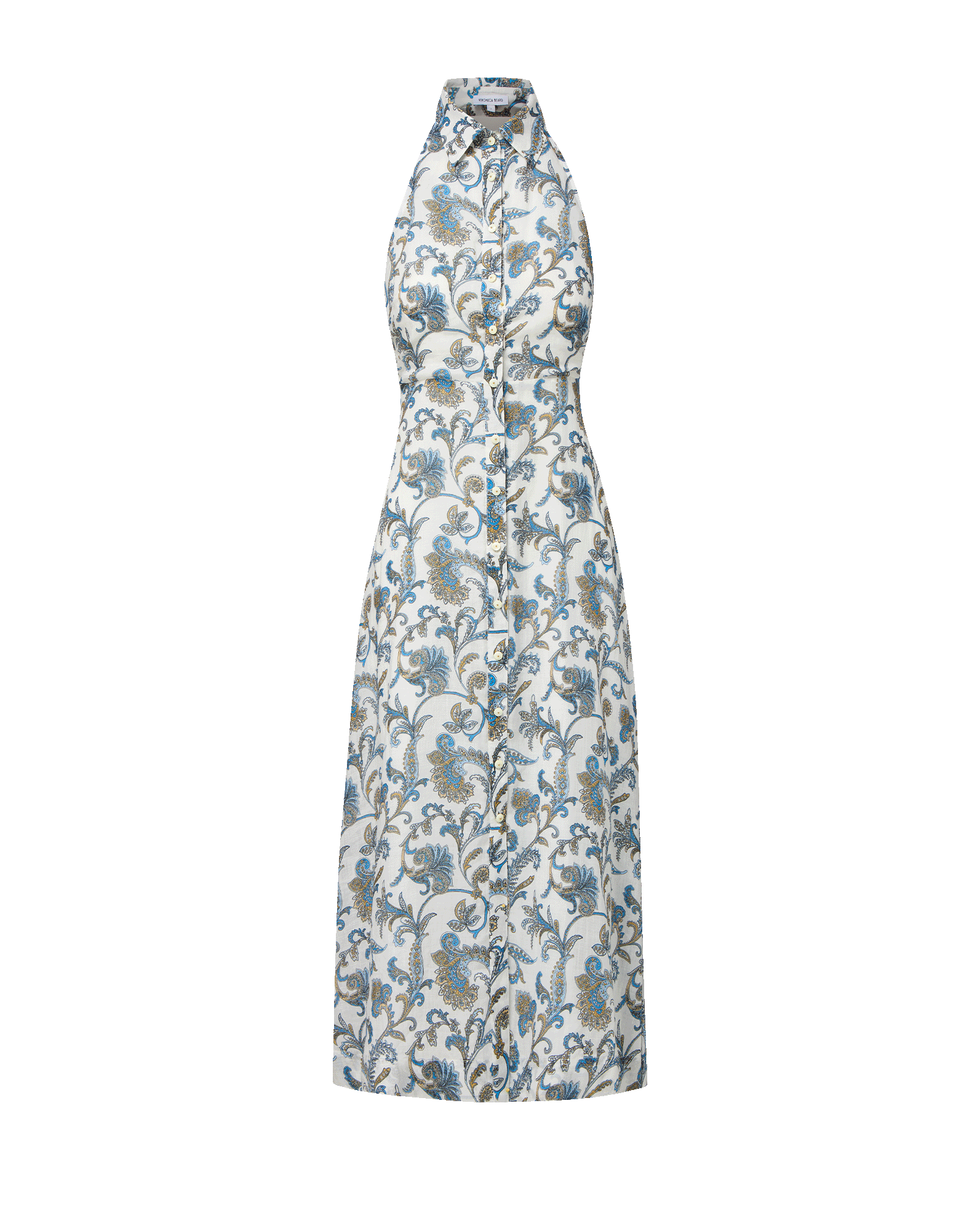 Mackey Paisley Halter Midi Dress