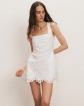 Shanice Lace-Trim Mini Dress
