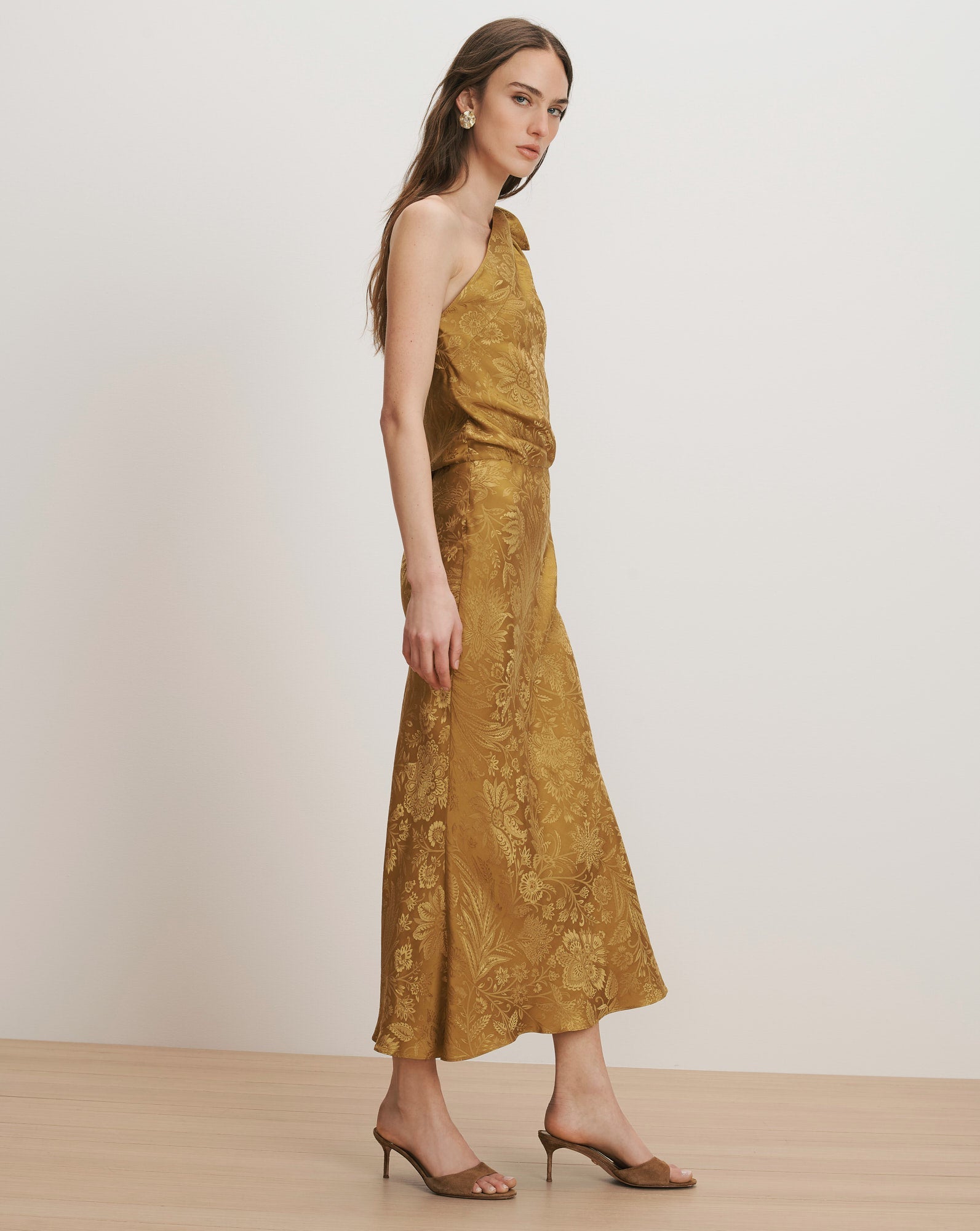 Grycen One-Shoulder Midi Dress