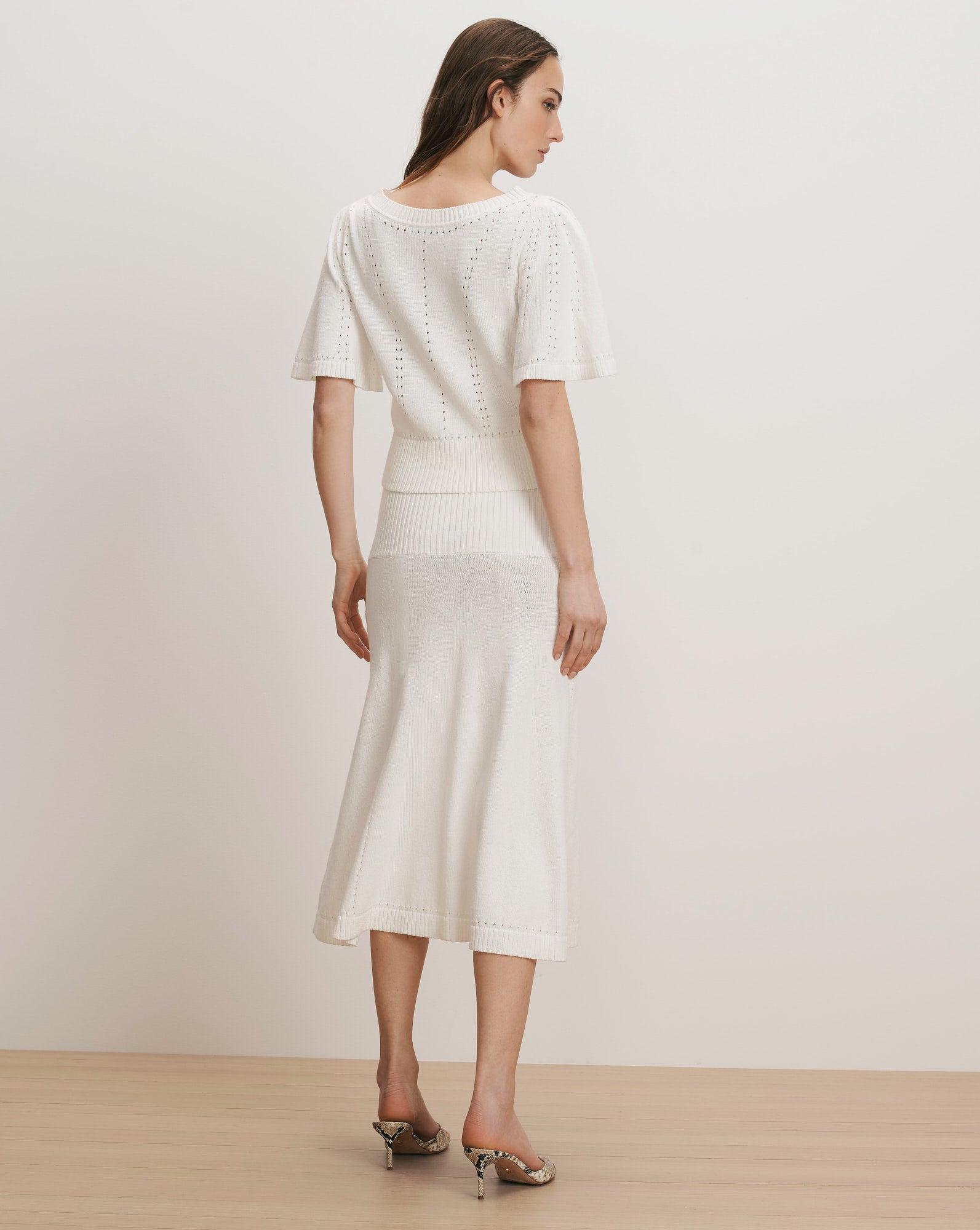 Cazian Knit Midi Skirt