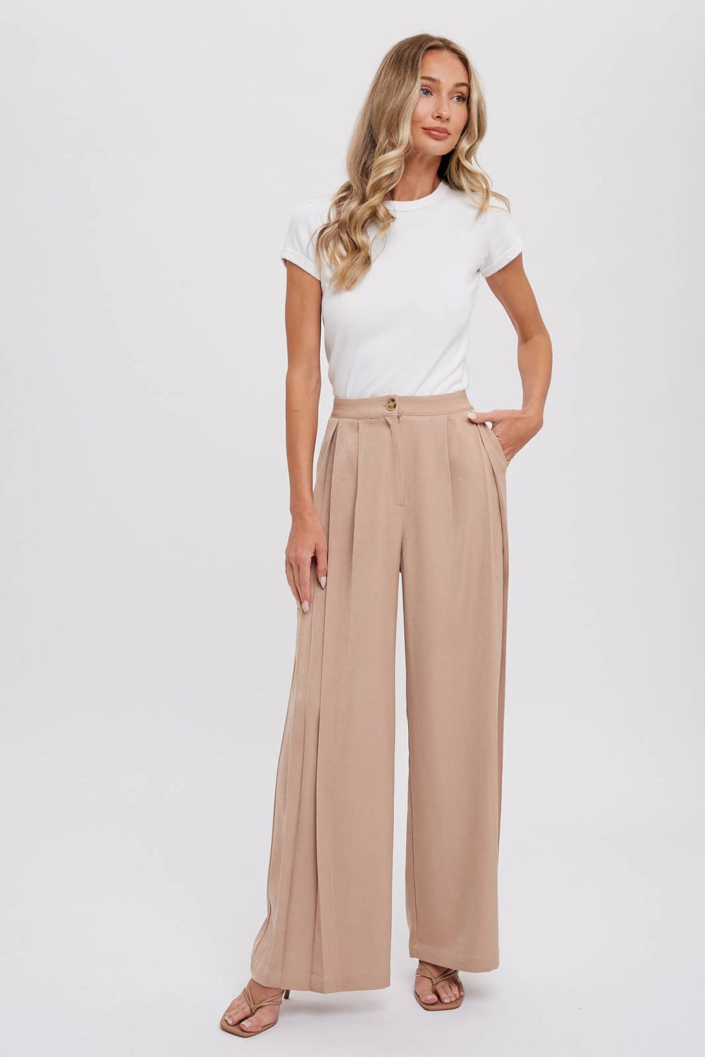 Evelyn Pintuck Pants