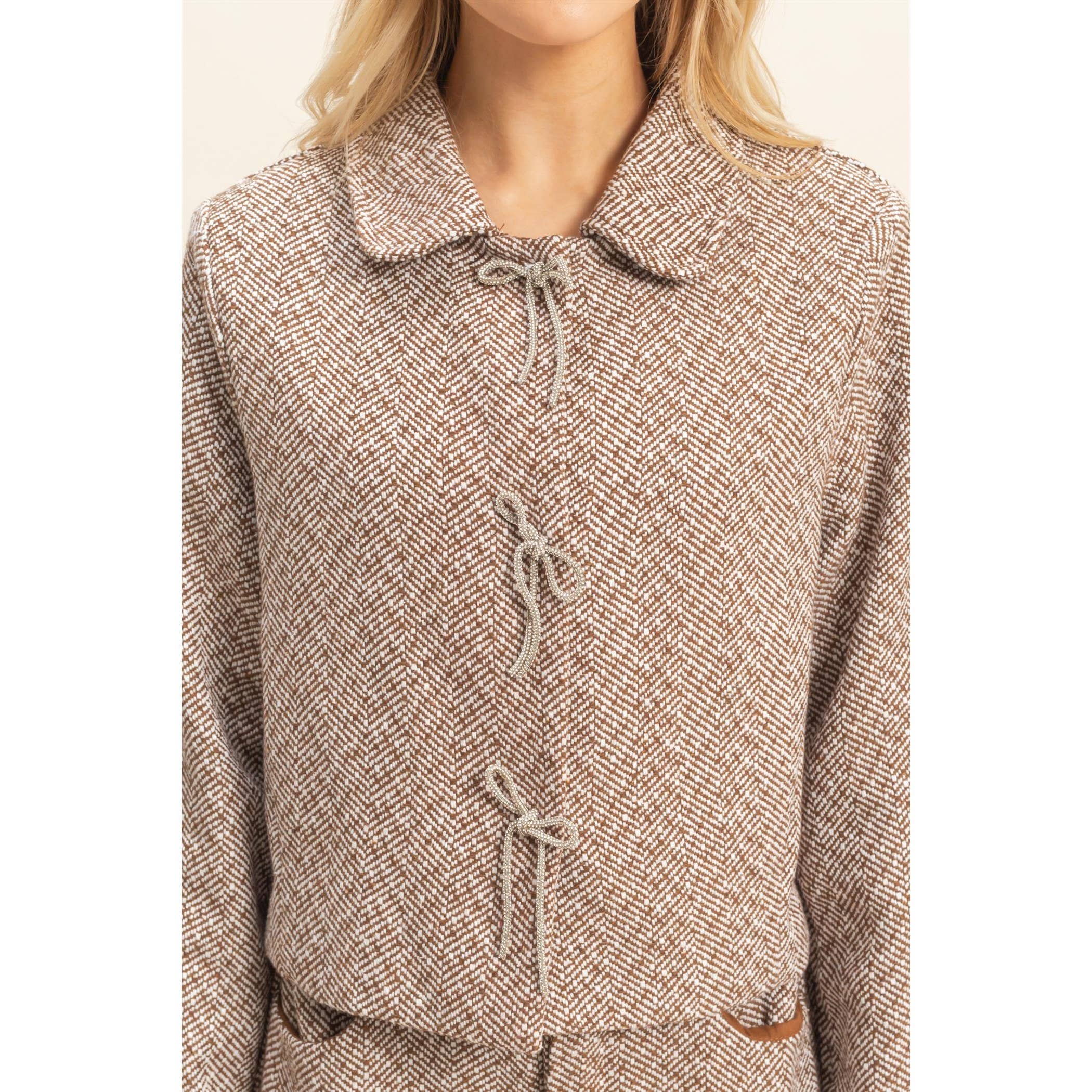 Noel Bow Crop Jacket
