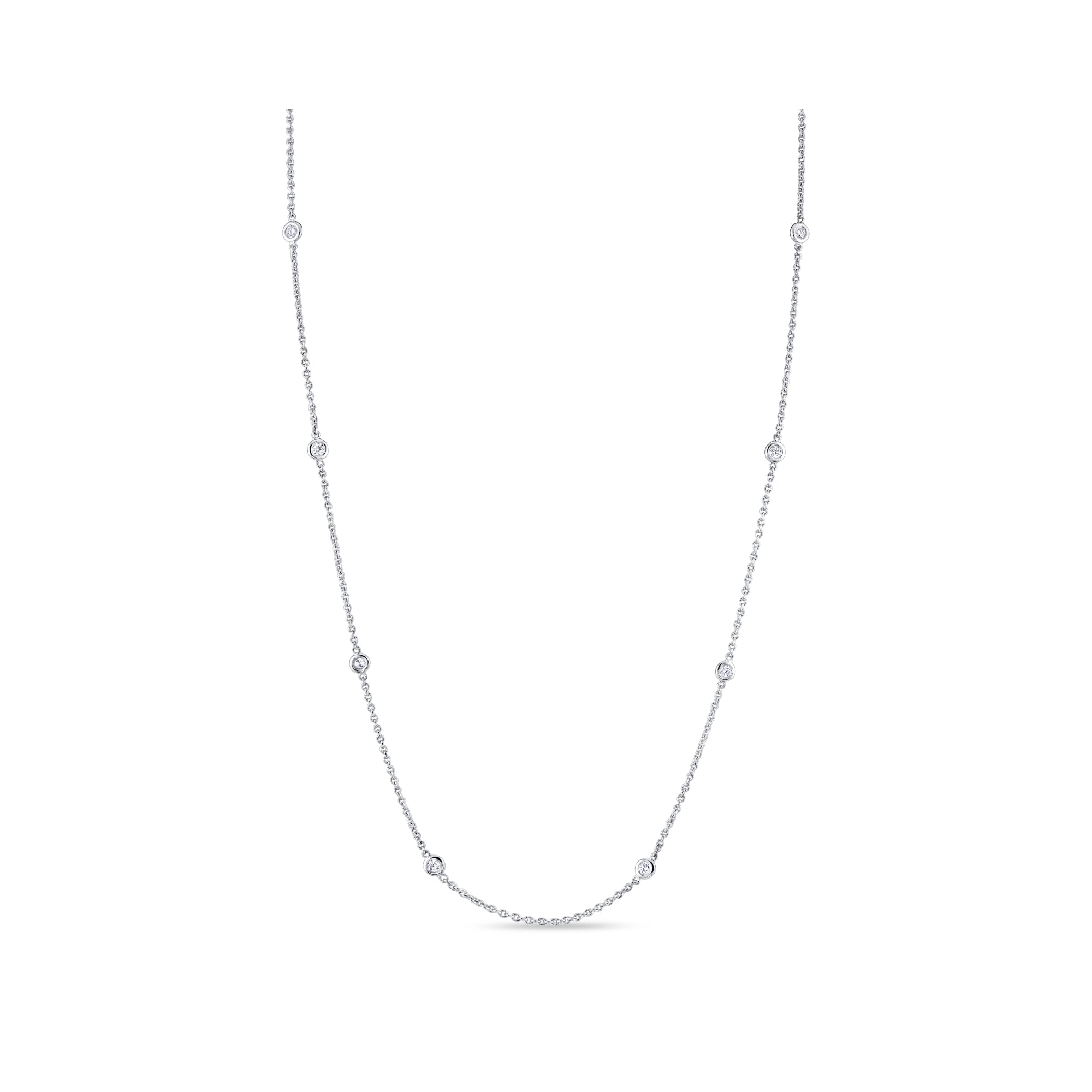 Bezel By The Yard Lab Diamond Necklace