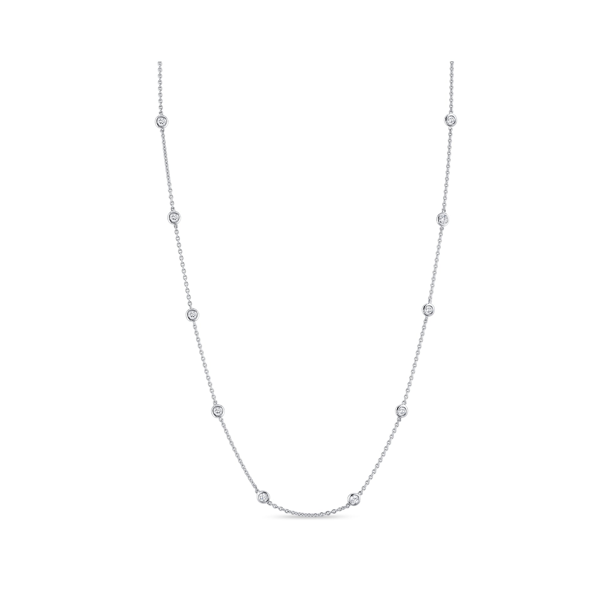 Bezel By The Yard Lab Diamond Necklace