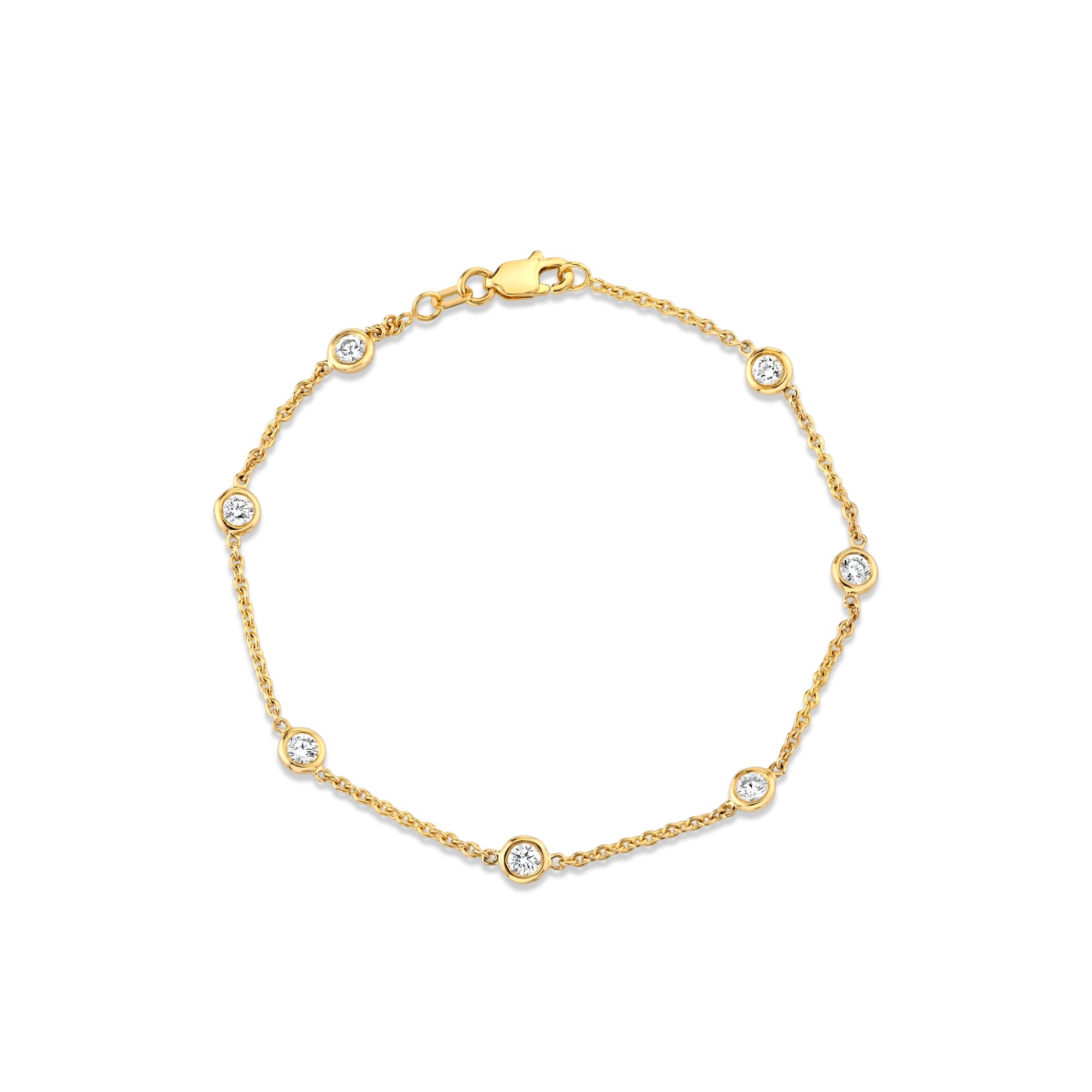 Bezel By The Yard Lab Diamond Bracelet