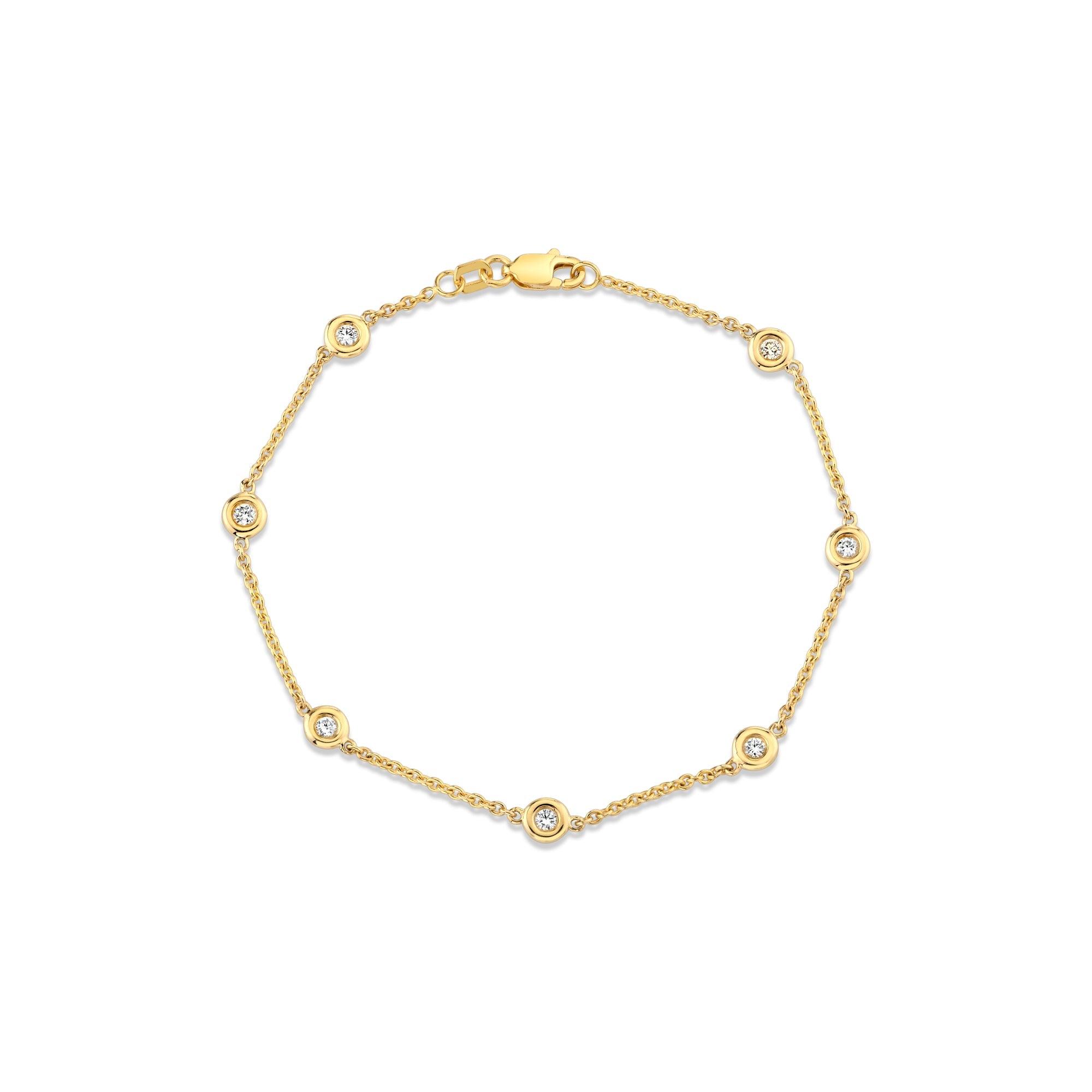 Bezel By The Yard Lab Diamond Bracelet