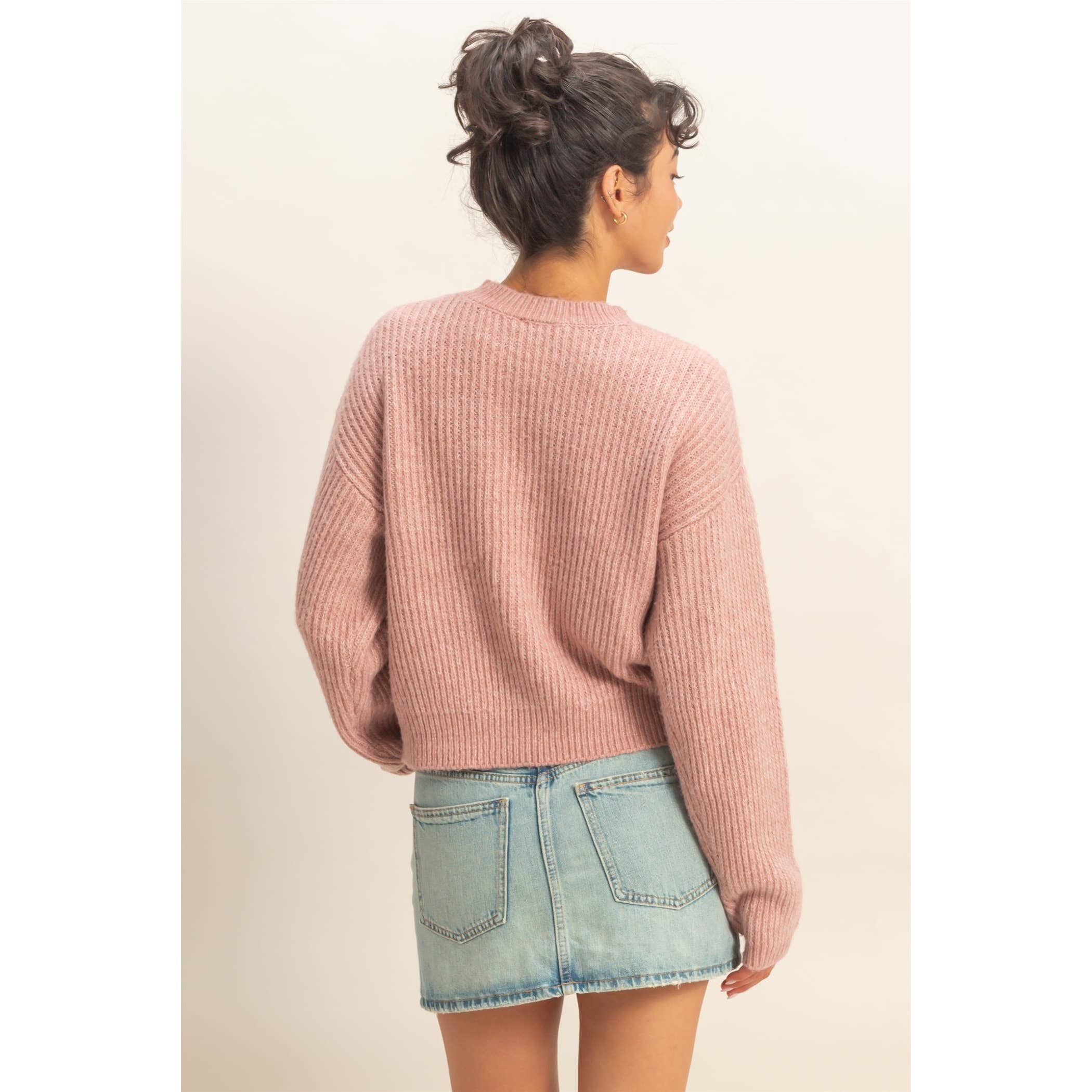 Brae Ribbed Crew Neck Sweater