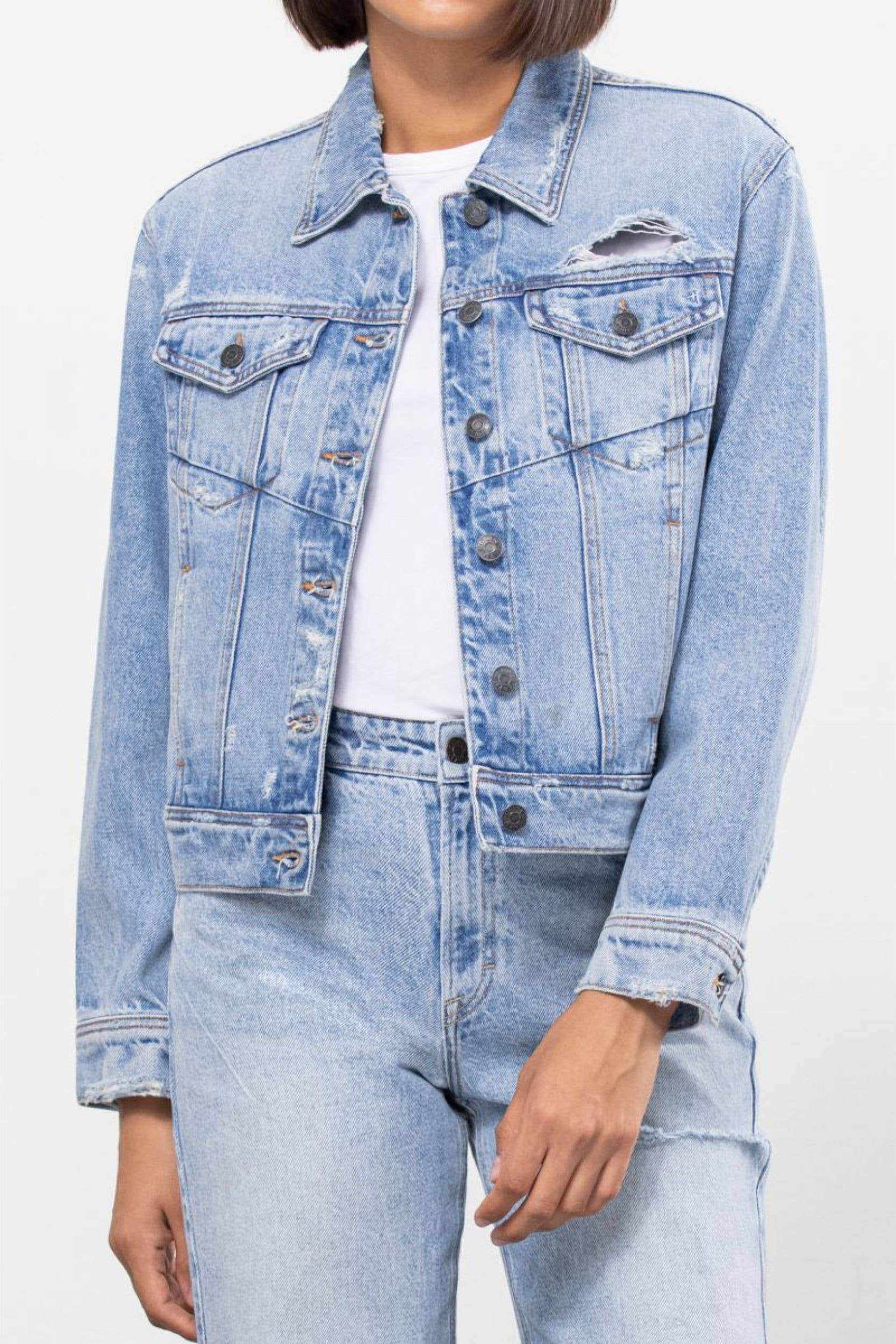 Jacki Fitted Denim Jacket