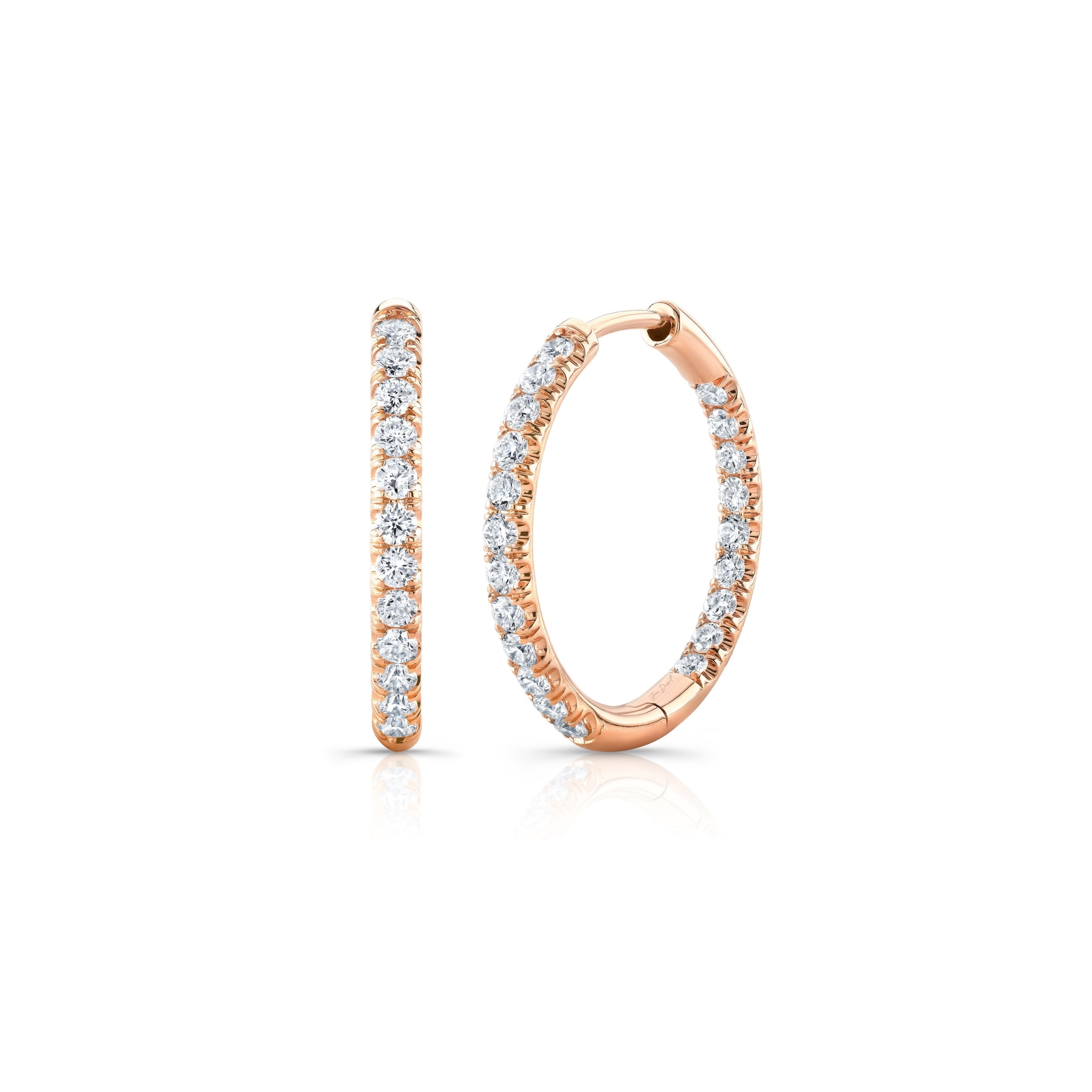 Audrey Inside Out Lab Diamond Pavé Hoops
