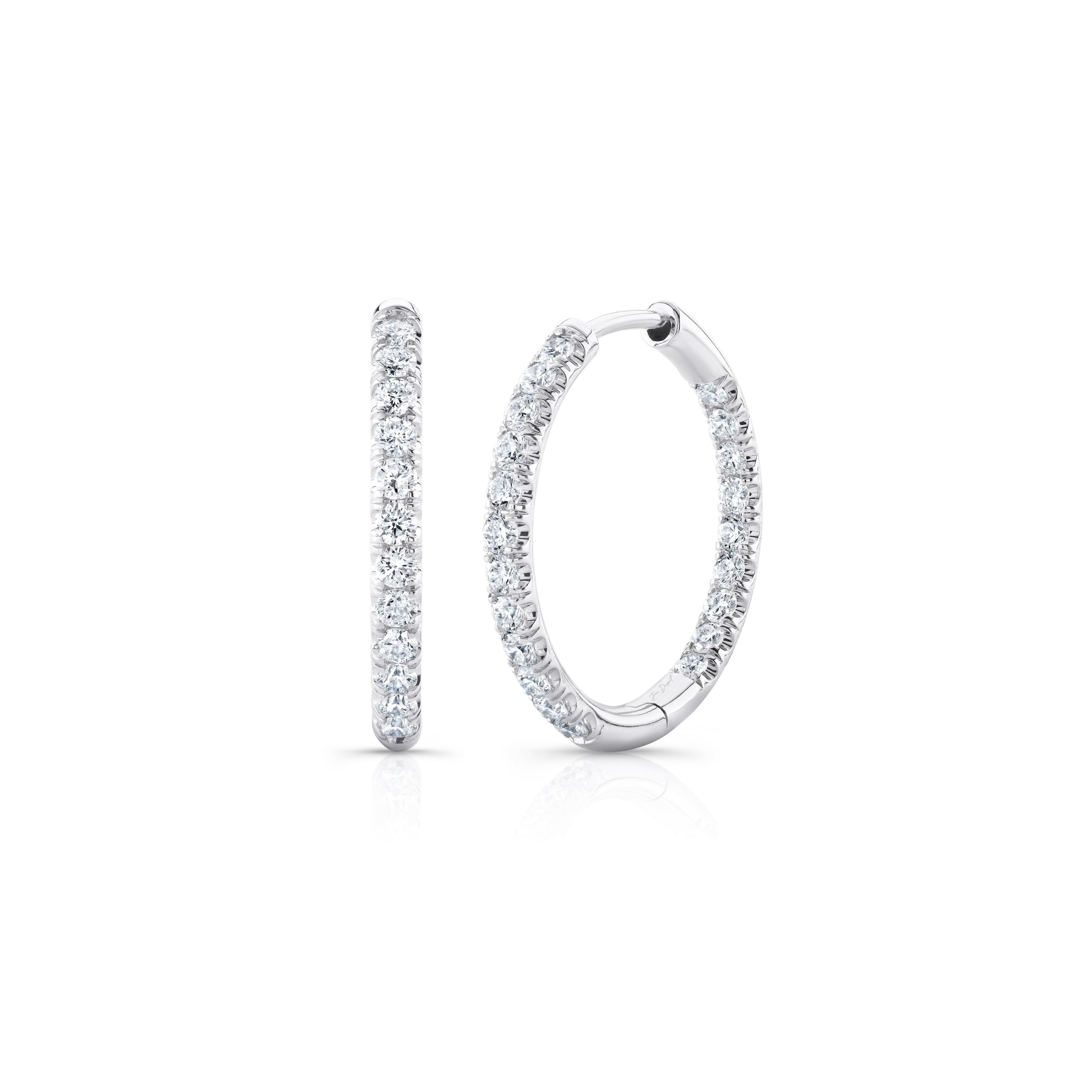 Audrey Inside Out Lab Diamond Pavé Hoops