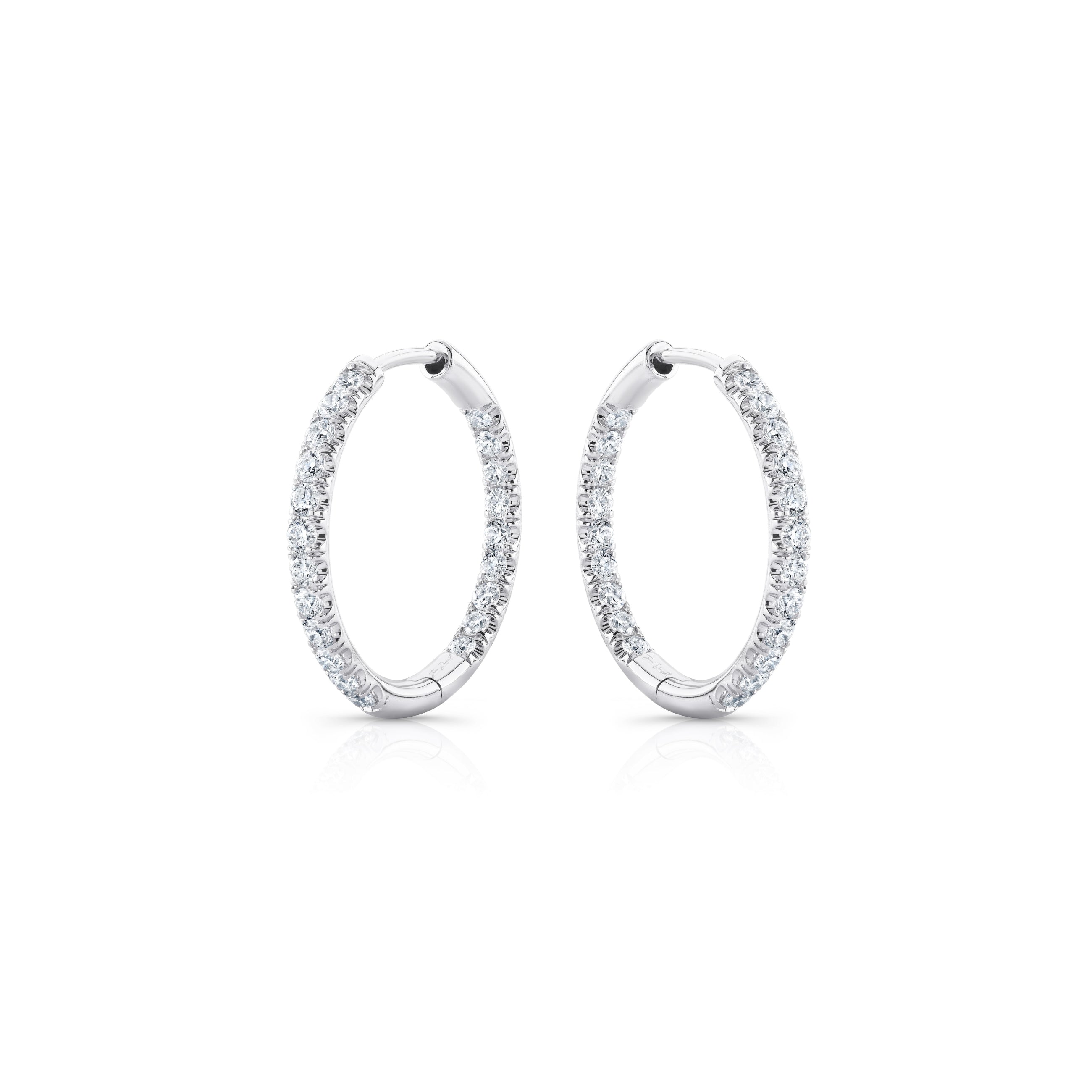 Audrey Inside Out Lab Diamond Pavé Hoops