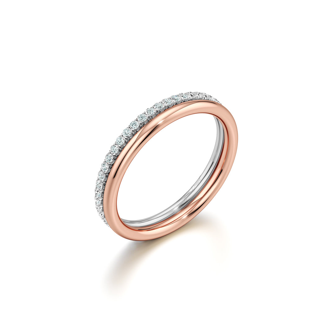 Elle Double Lab Diamond Band