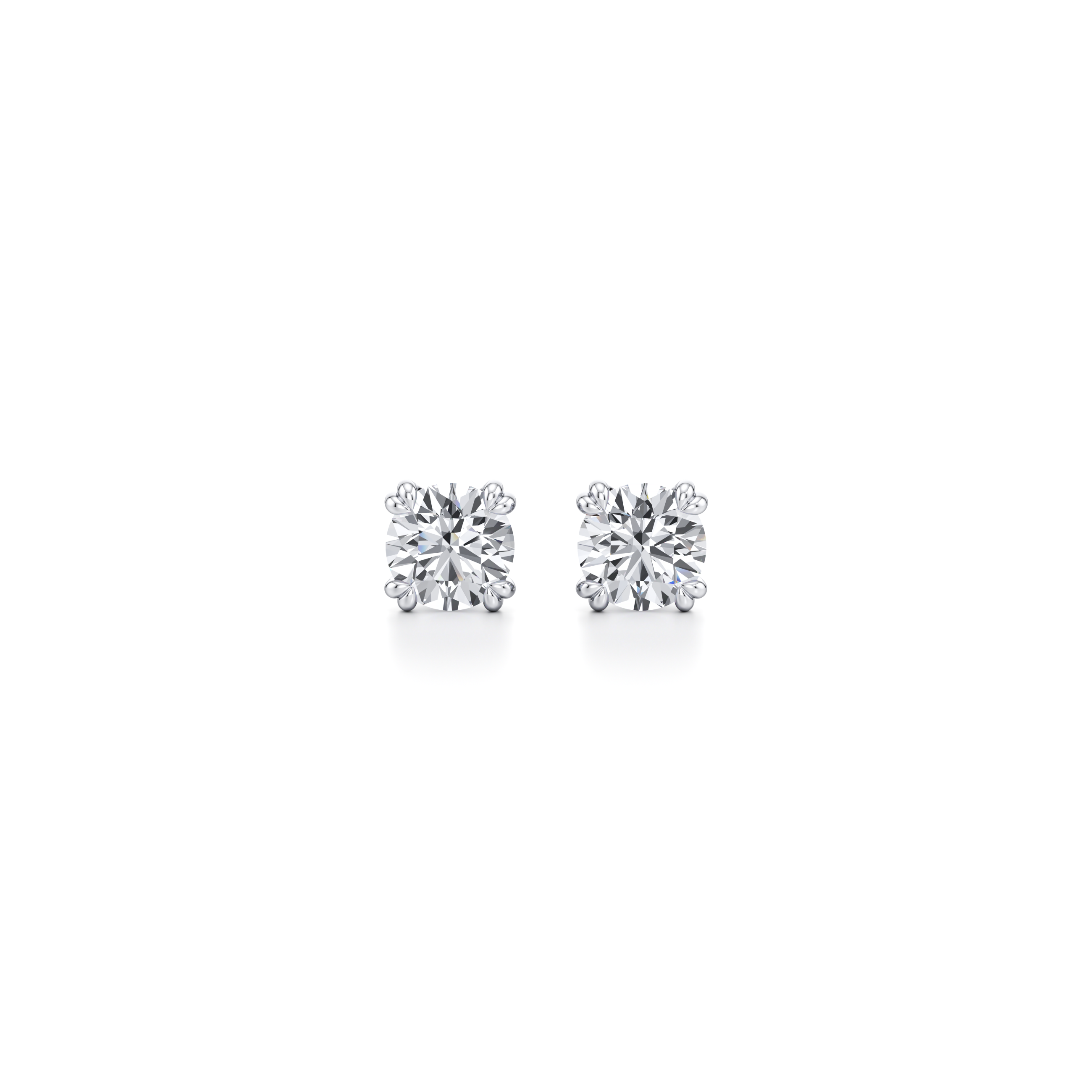 Elle Round Brilliant Lab Diamond Studs