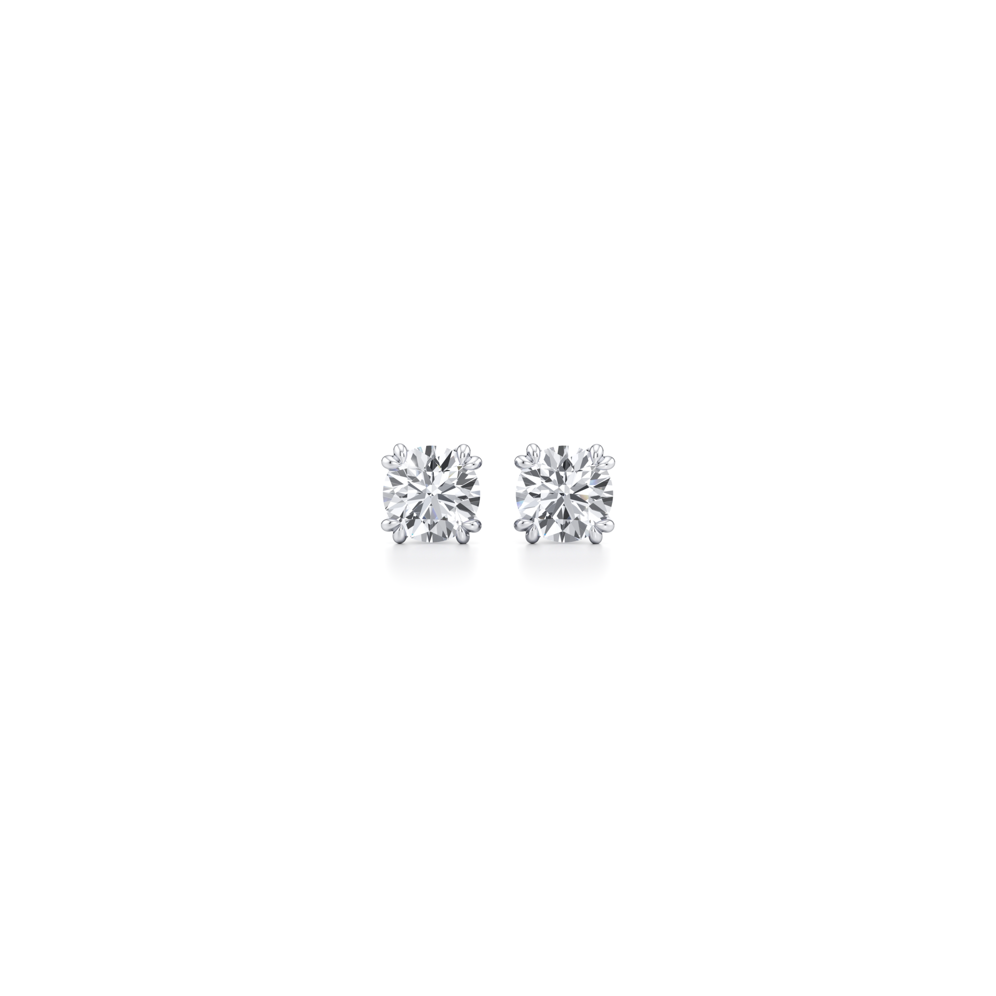 Elle Round Brilliant Lab Diamond Studs