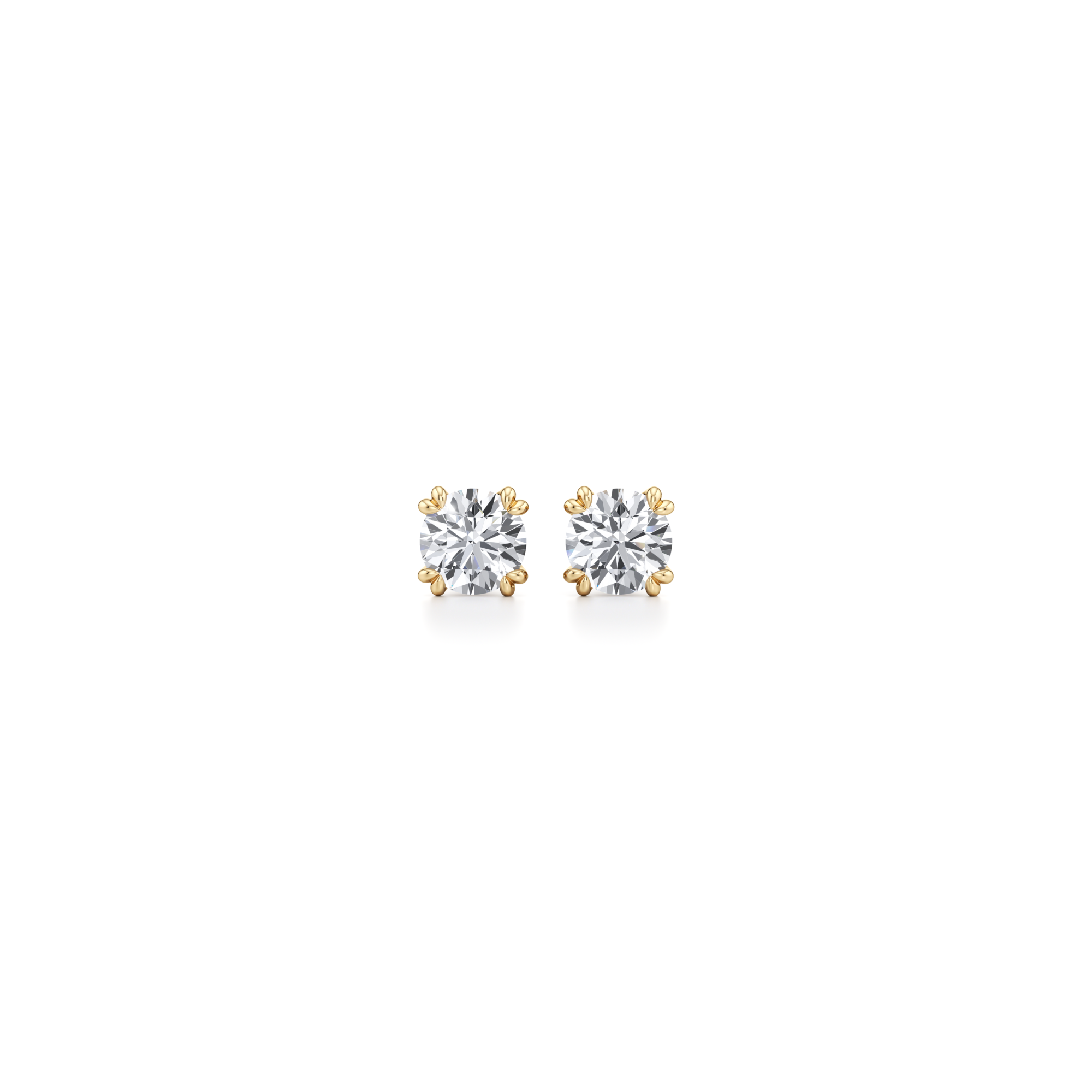 Elle Round Brilliant Lab Diamond Studs