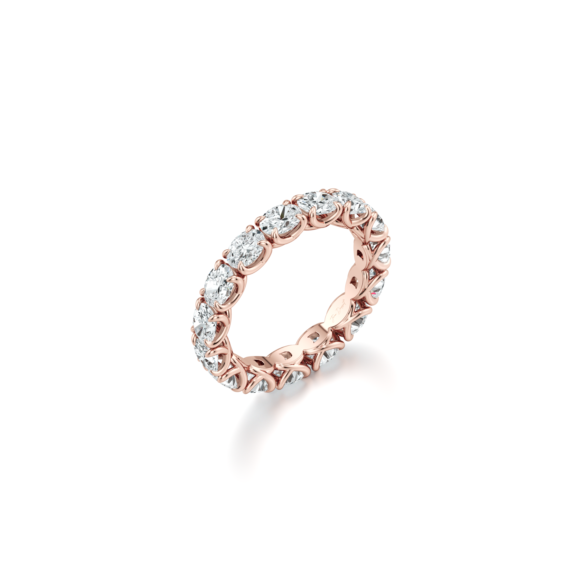 Elle East-West Oval Lab Diamond Eternity Band