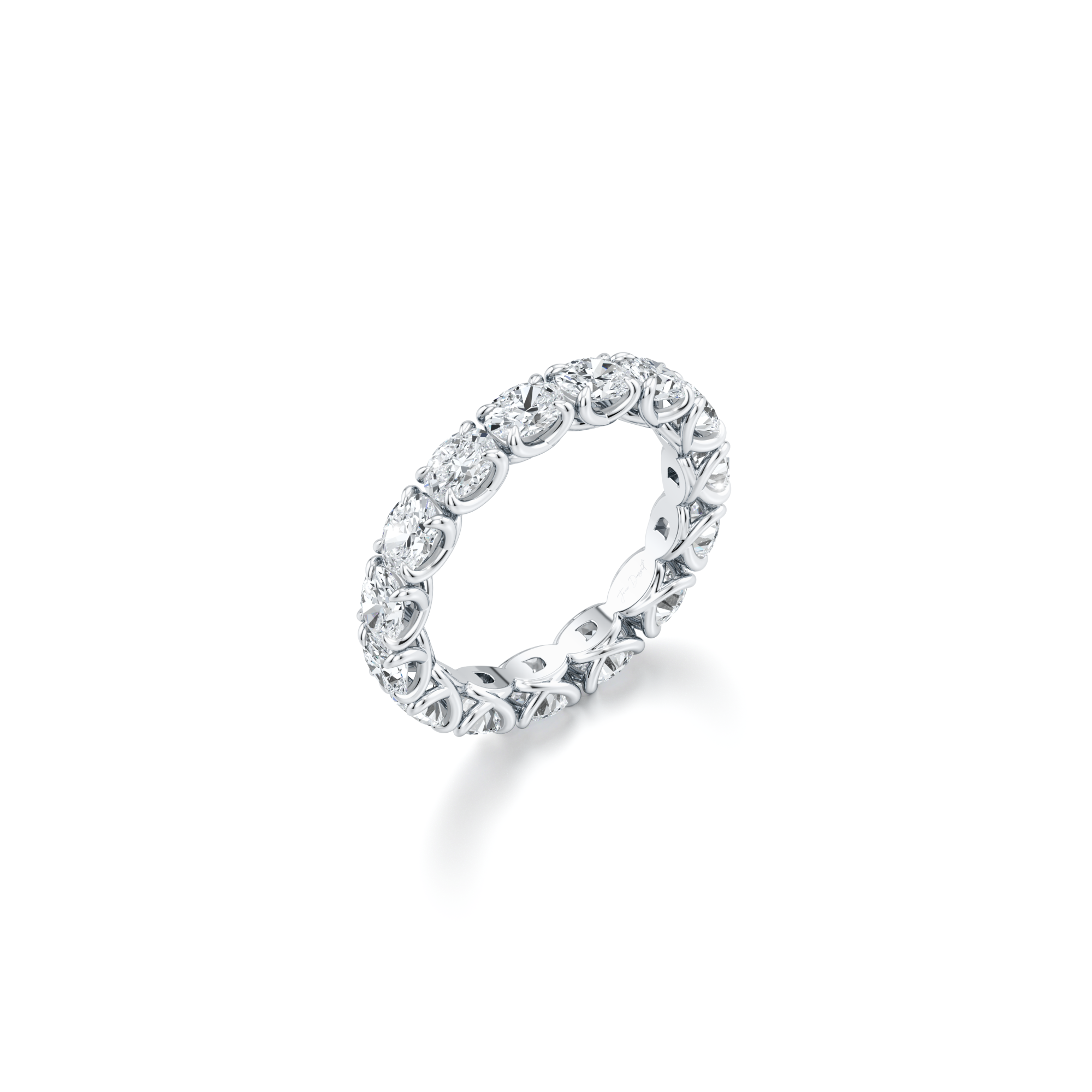 Elle East-West Oval Lab Diamond Eternity Band