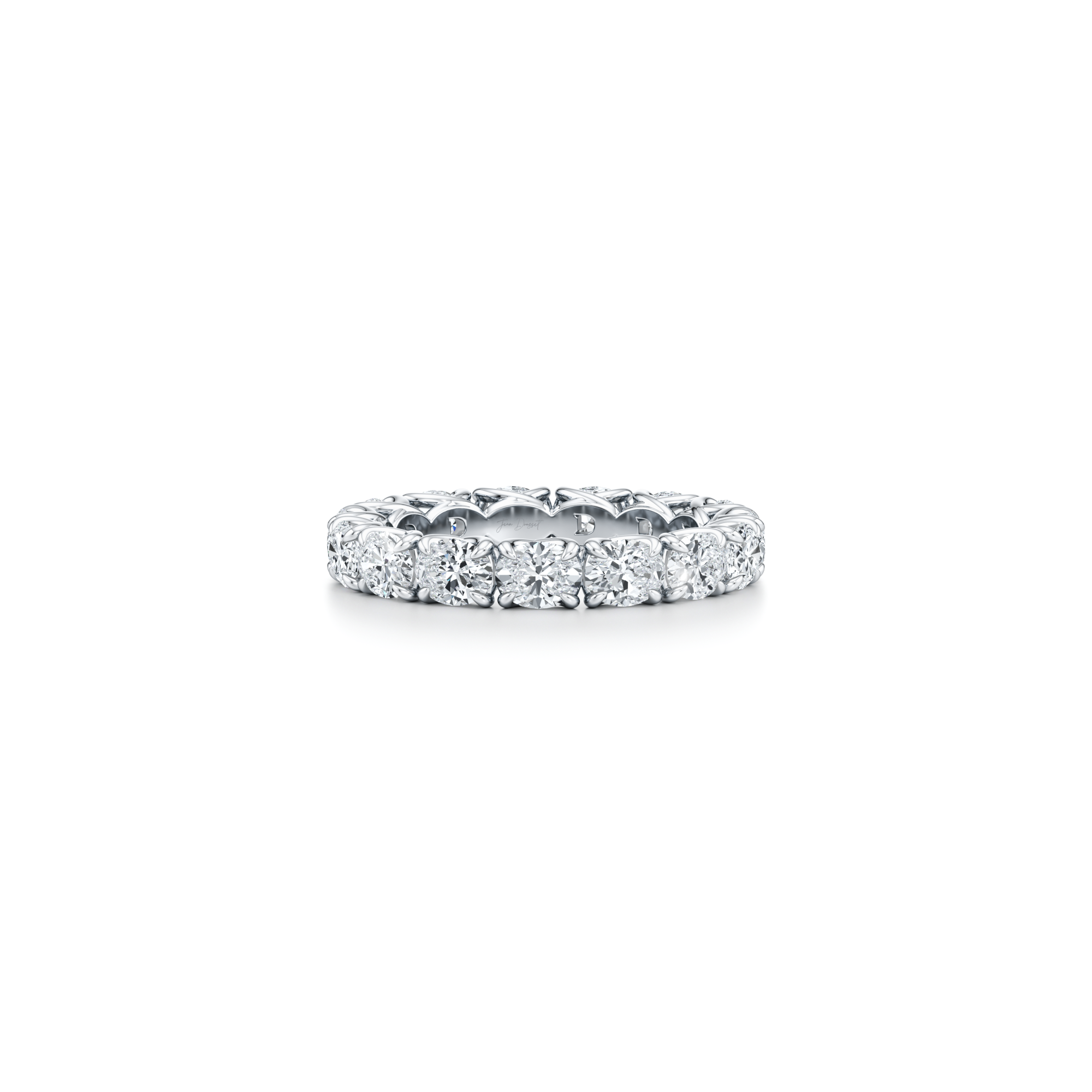 Elle East-West Oval Lab Diamond Eternity Band