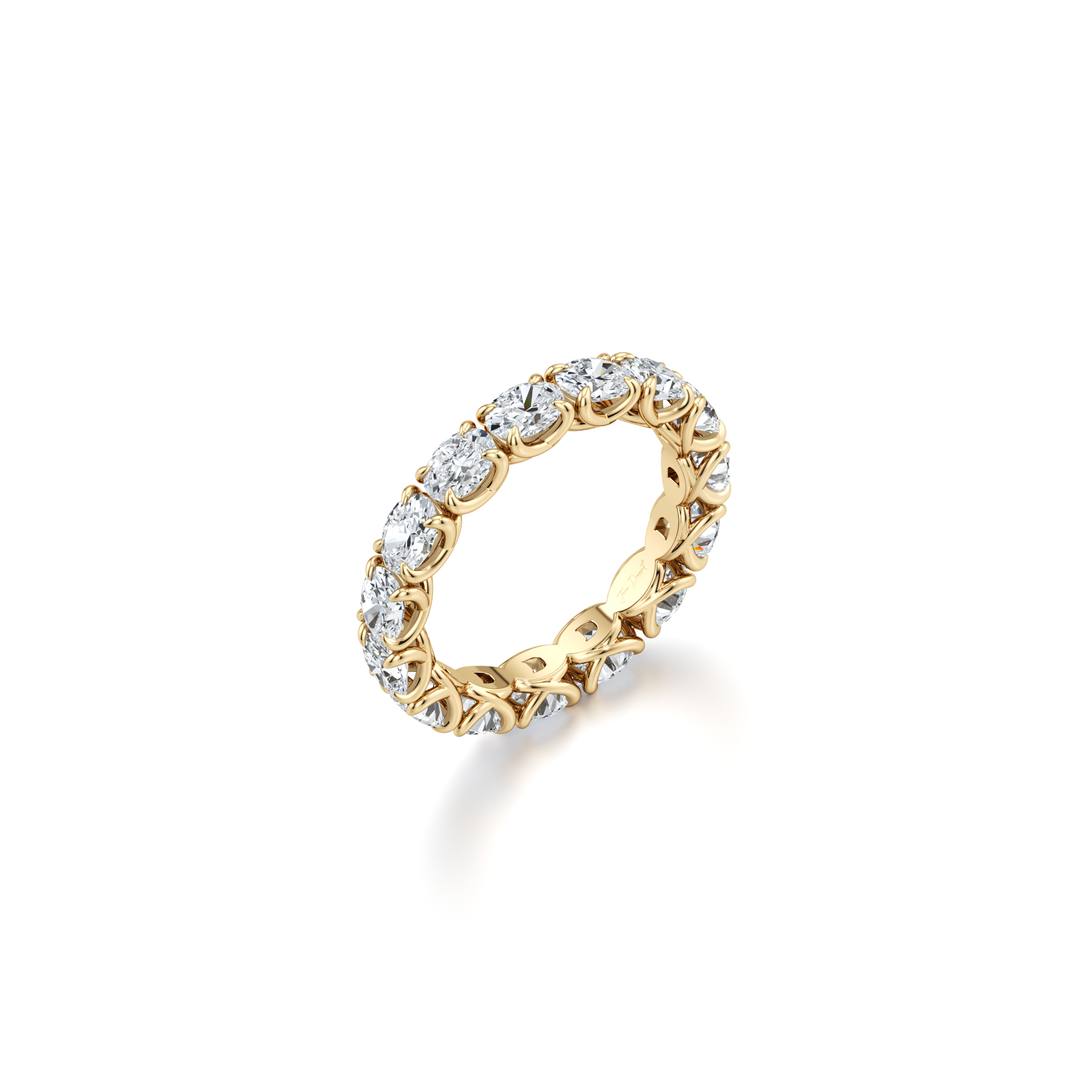 Elle East-West Oval Lab Diamond Eternity Band