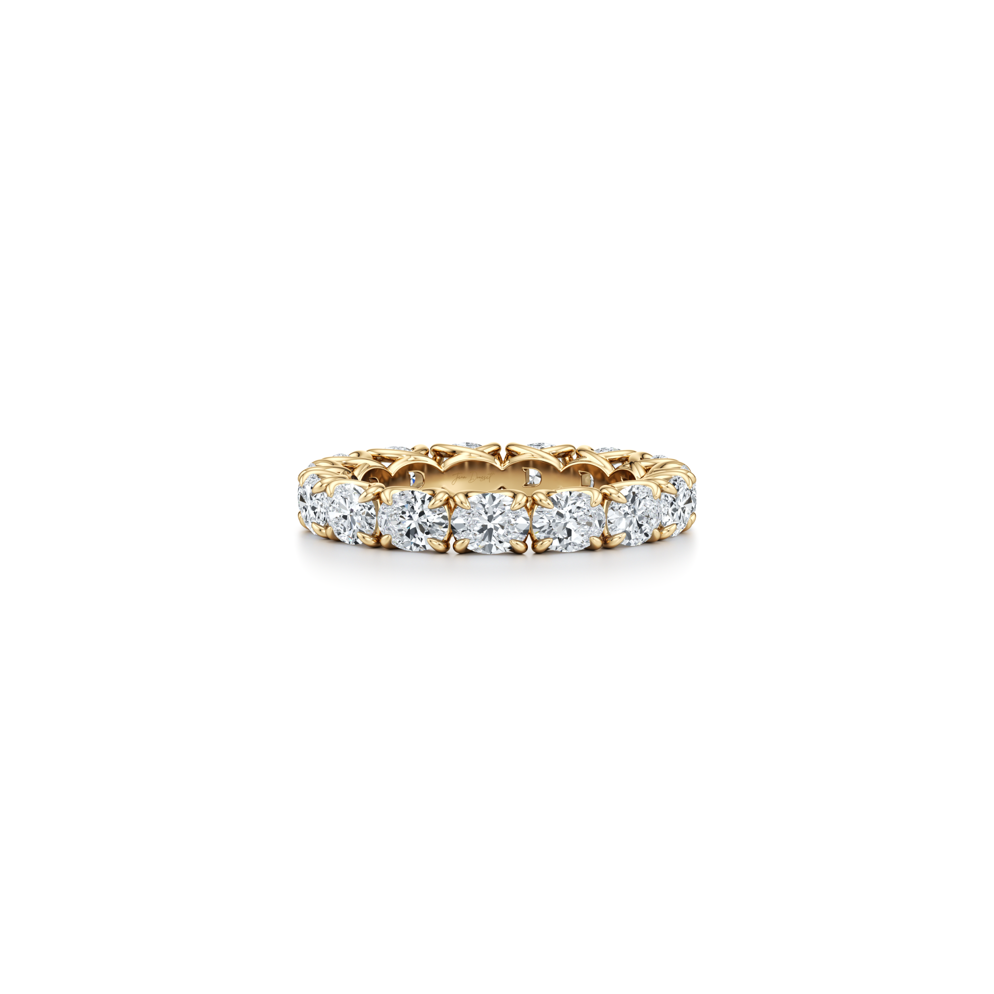 Elle East-West Oval Lab Diamond Eternity Band