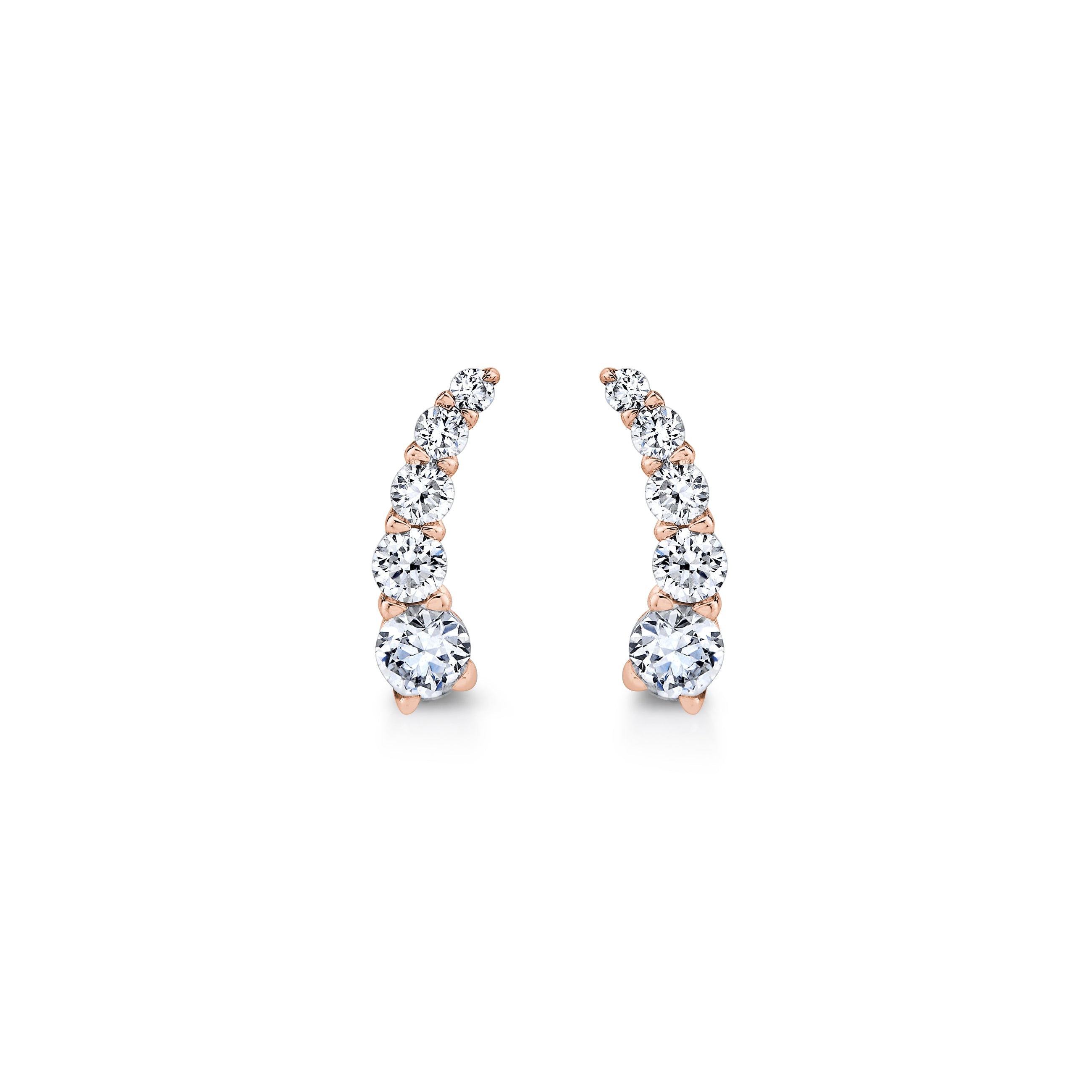 Olivia Lab Diamond Ear Climbers
