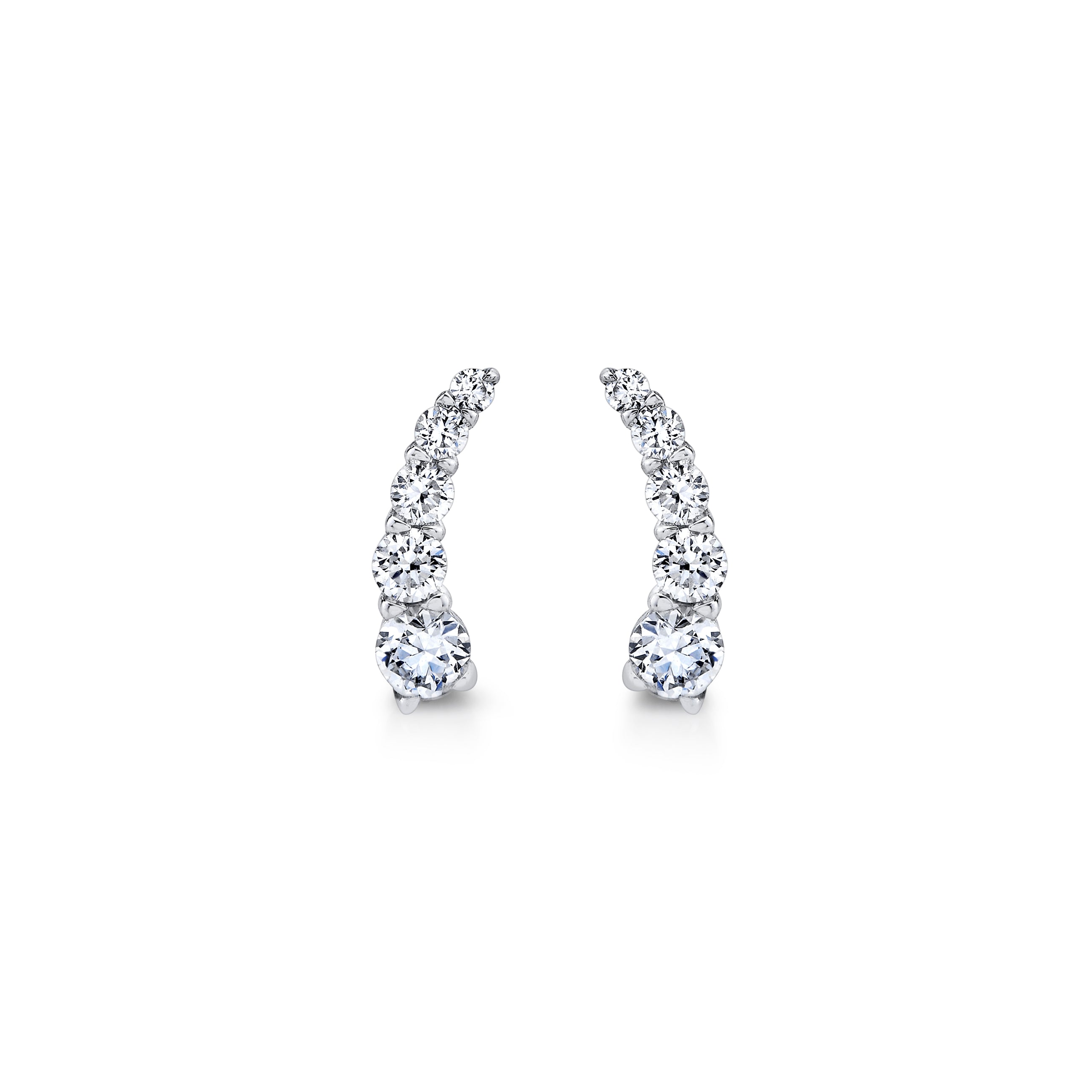 Olivia Lab Diamond Ear Climbers