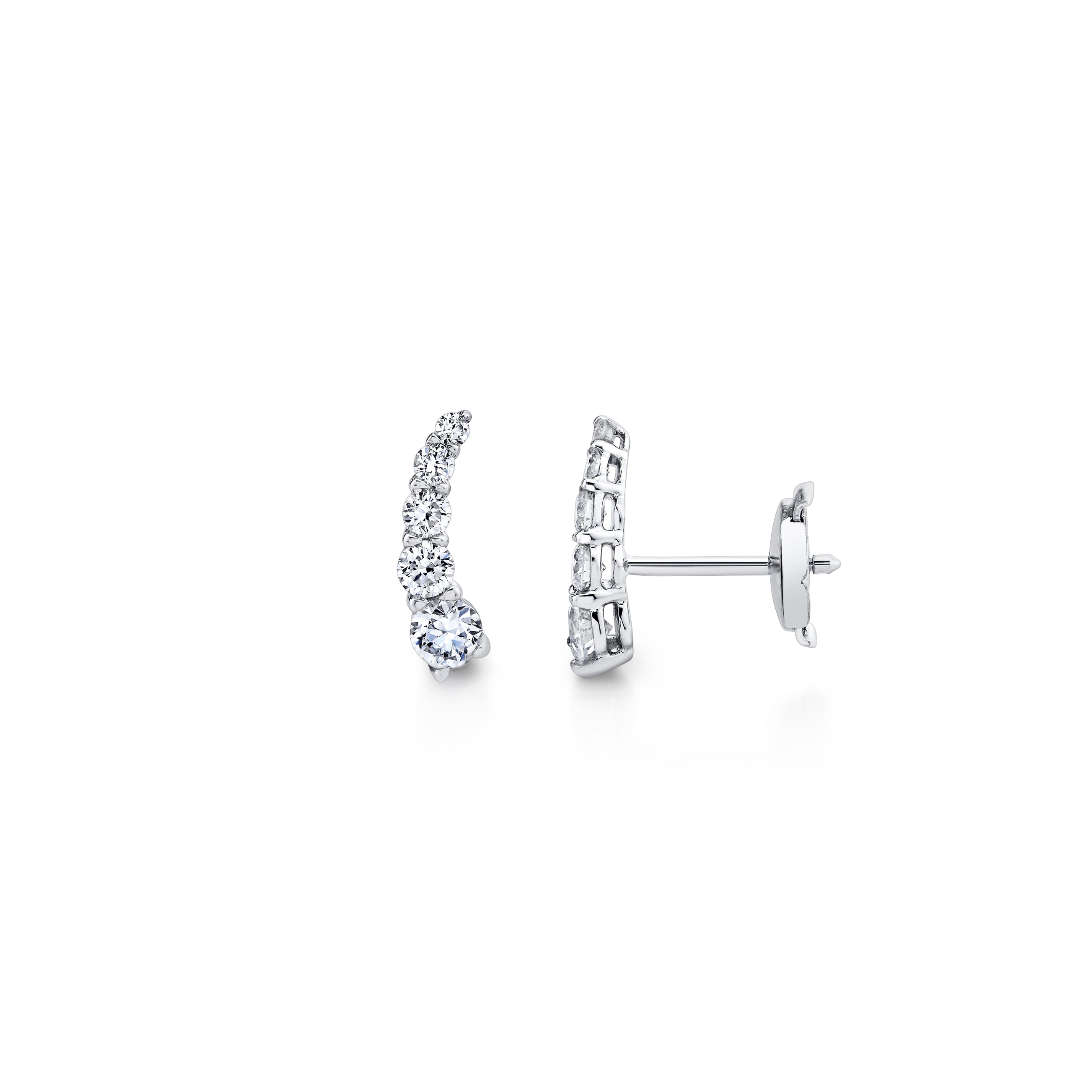 Olivia Lab Diamond Ear Climbers