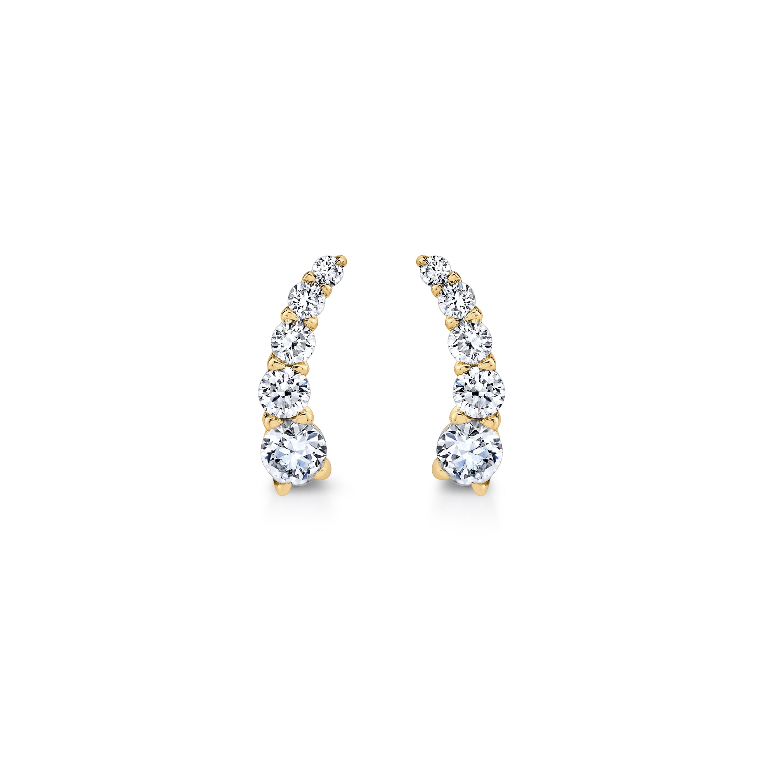 Olivia Lab Diamond Ear Climbers