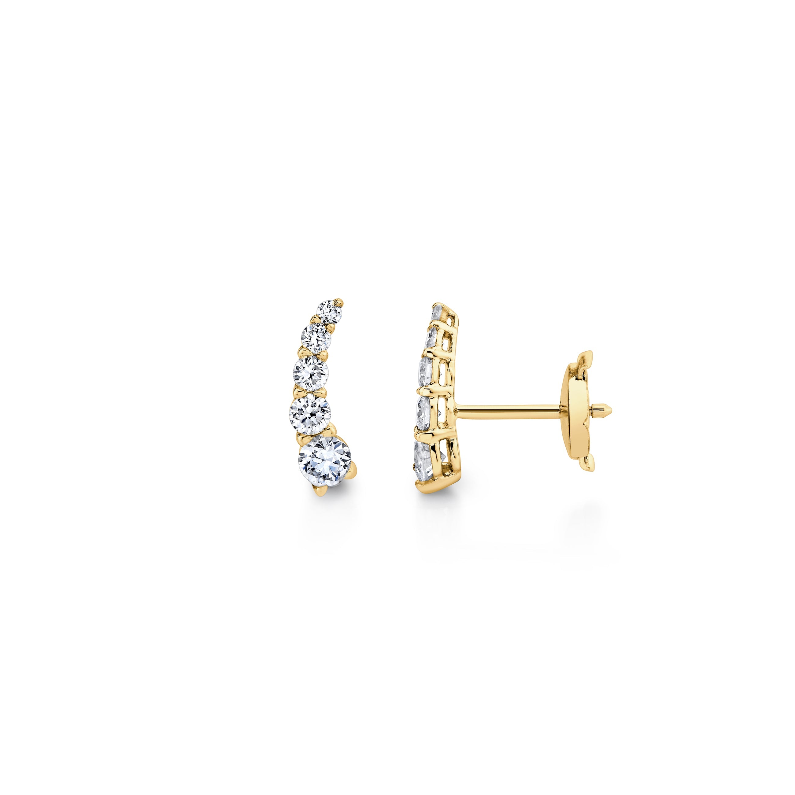 Olivia Lab Diamond Ear Climbers
