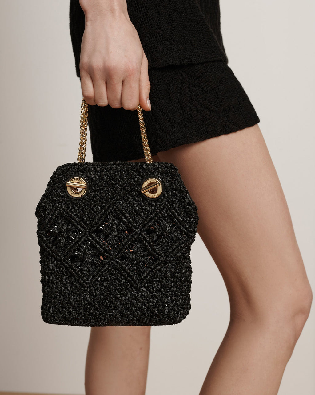 Small Veronica Beard Macramé Slouch Bag