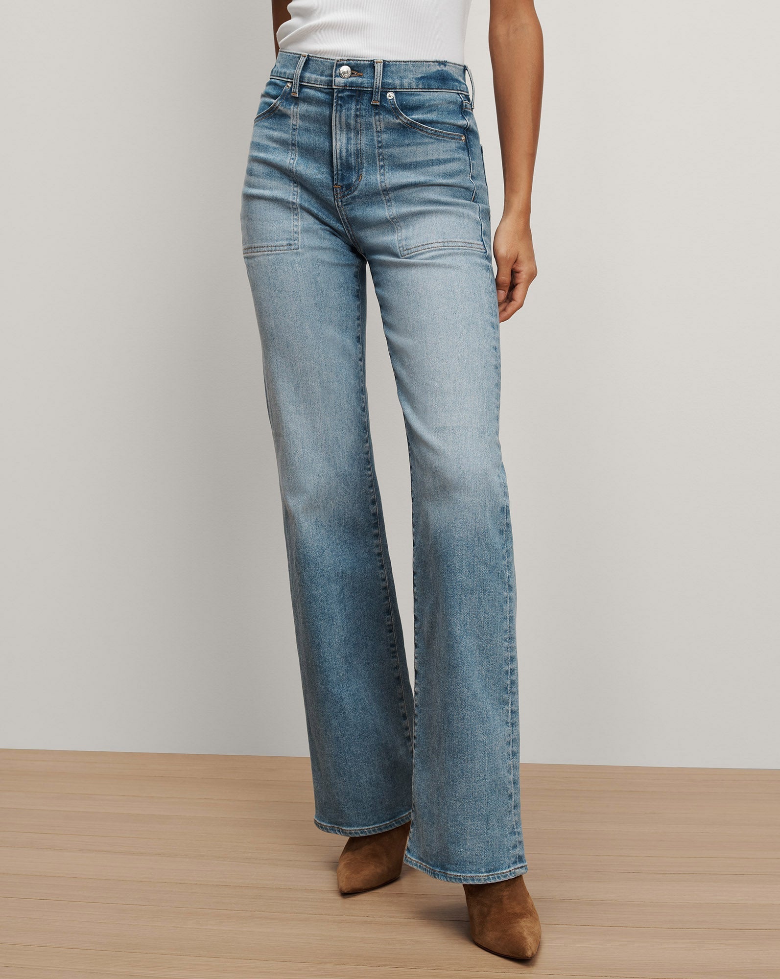 Crosbie Slim Wide-Leg Jean