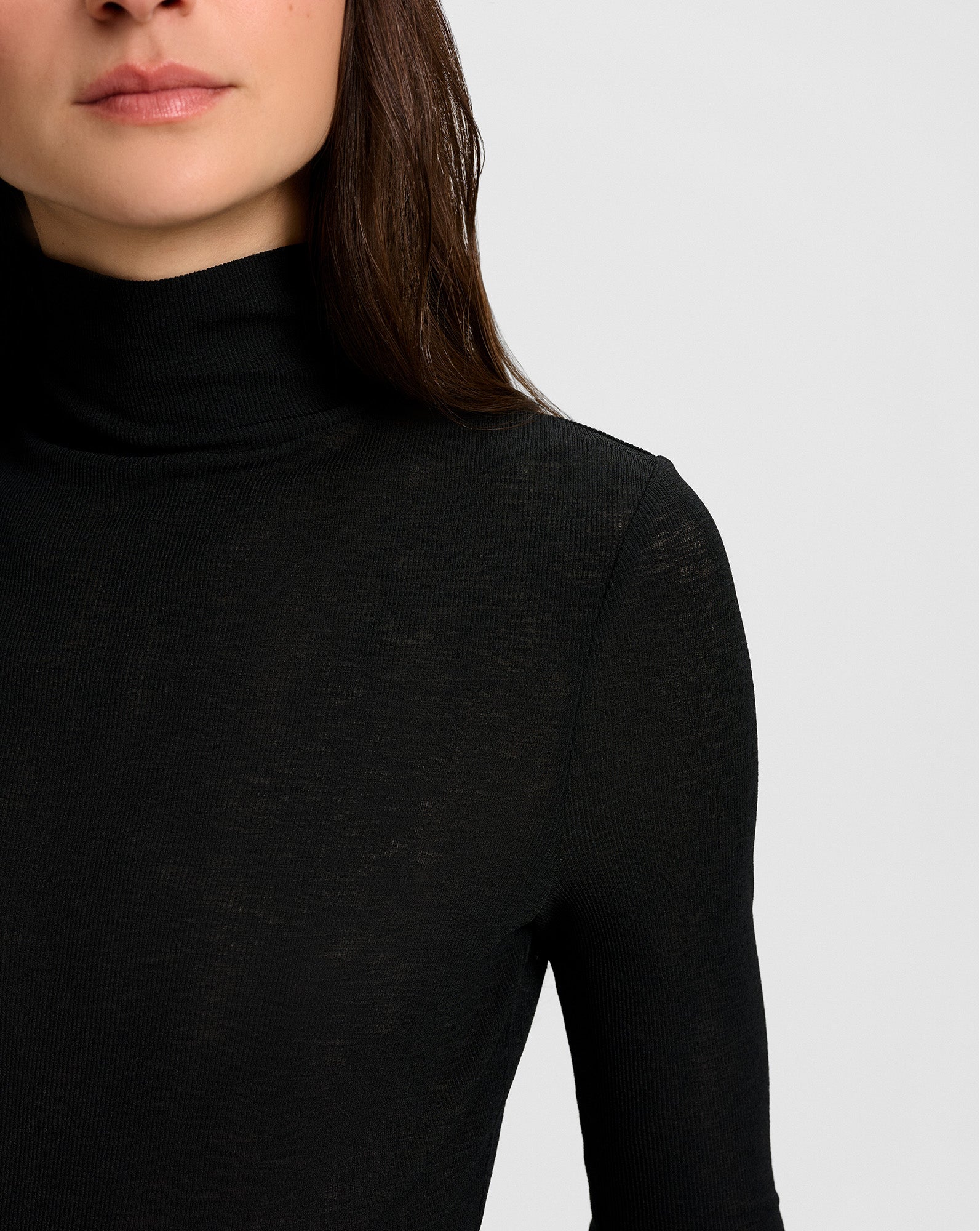 Wyeth Ribbed Turtleneck Top