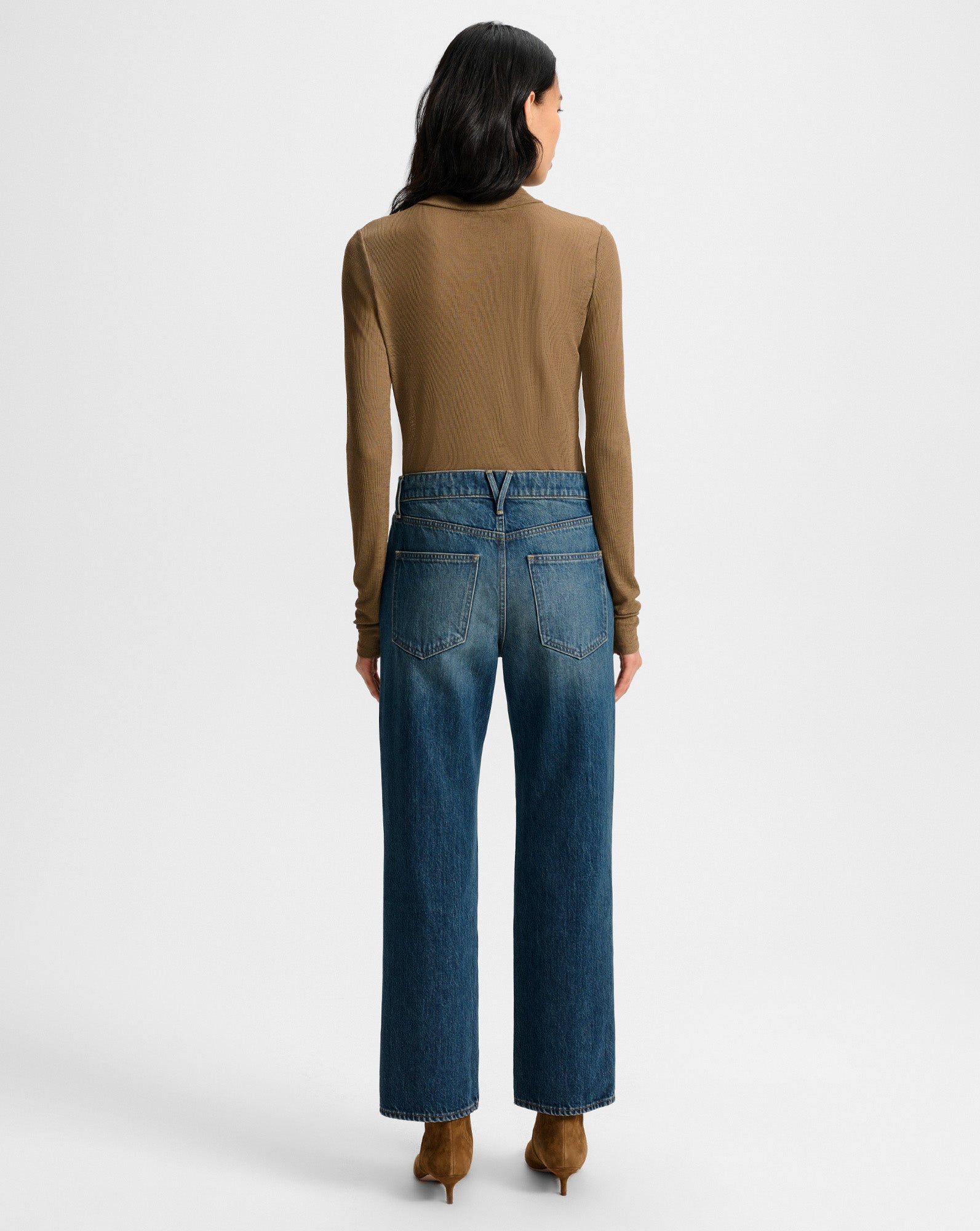 Wyeth Ribbed Turtleneck Top