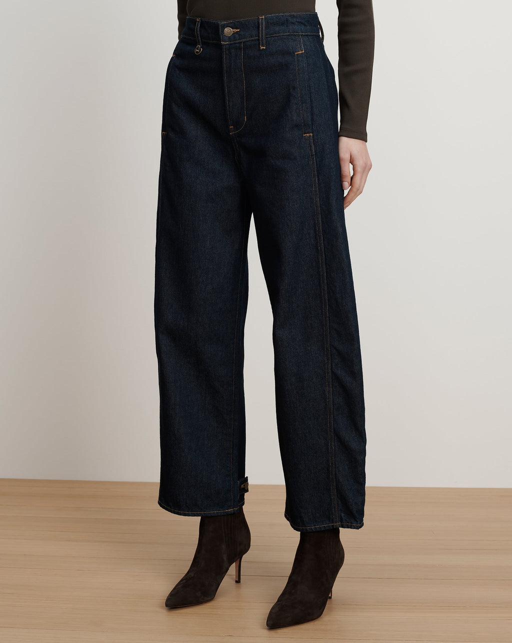 Ryder Adjustable Button Hem Barrel Jean