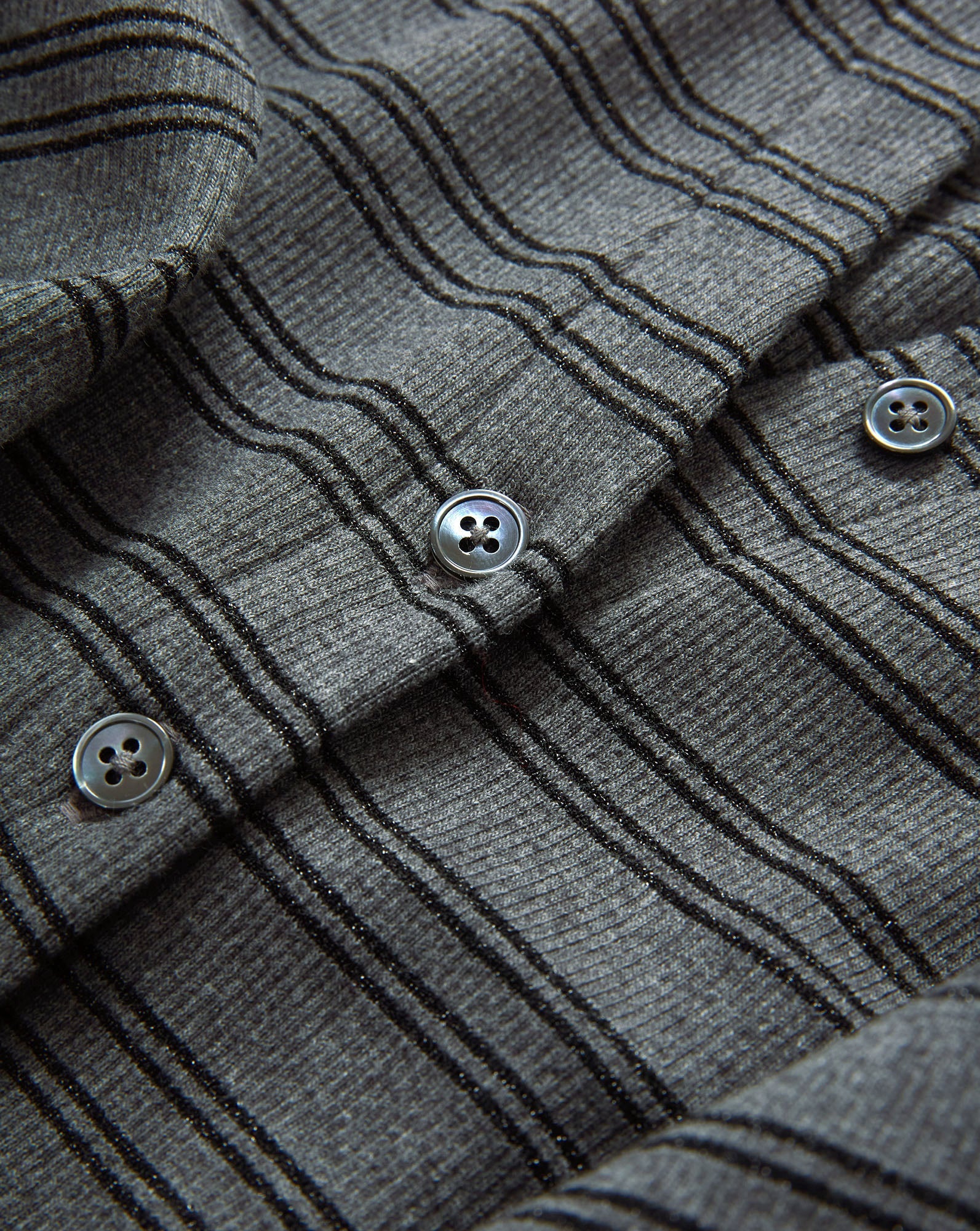 Dilia Striped Button-Down T-Shirt