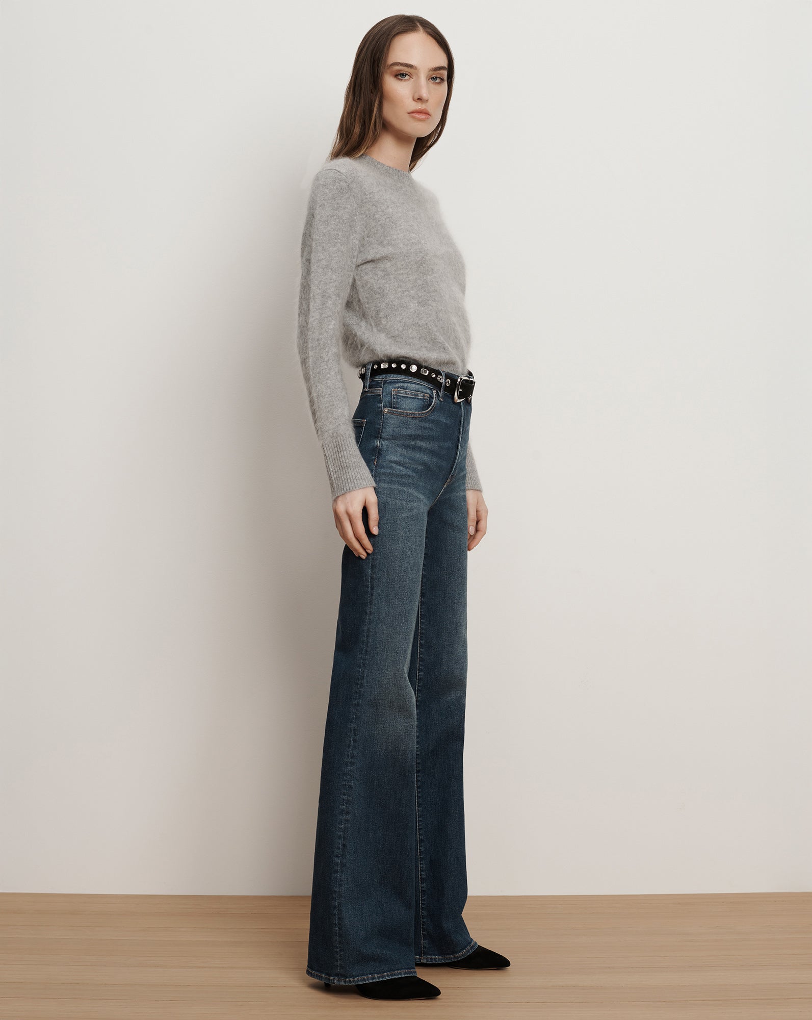 Crosbie Slim Wide-Leg Jean