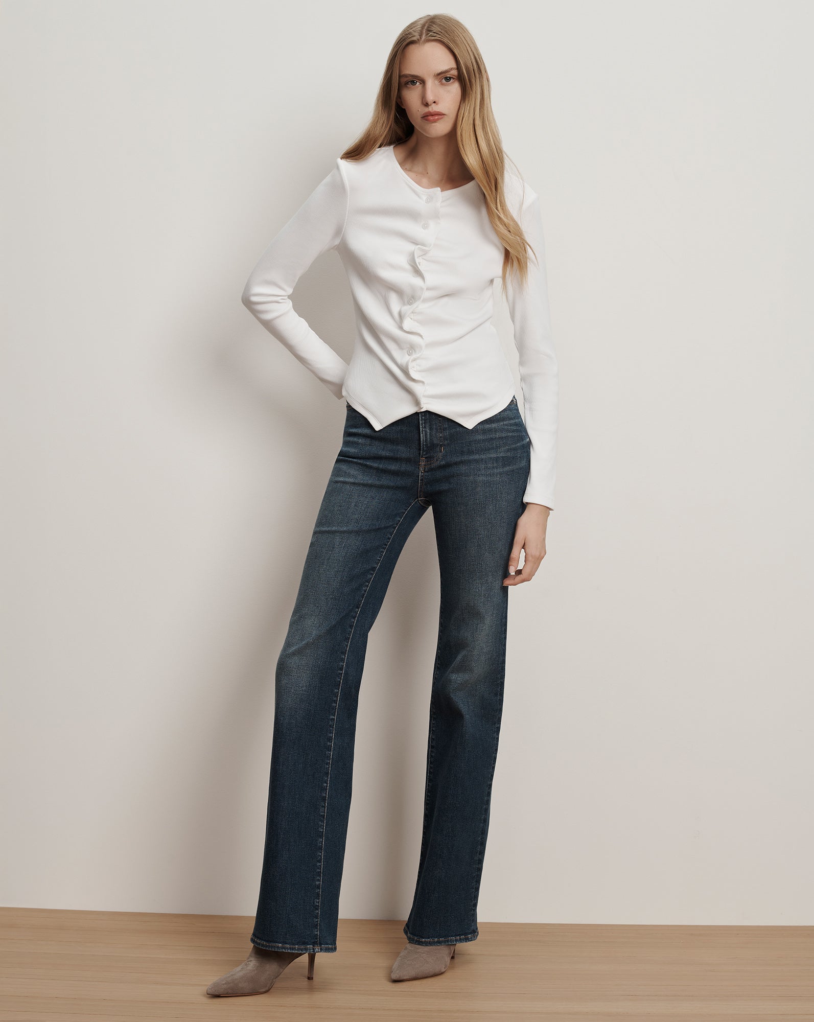 Jasminah Button-Front Top