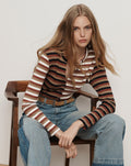 Dilia Striped Button-Down T-Shirt