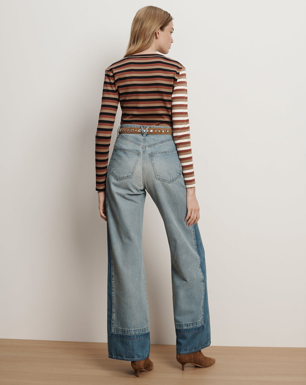 Dilia Striped Button-Down T-Shirt