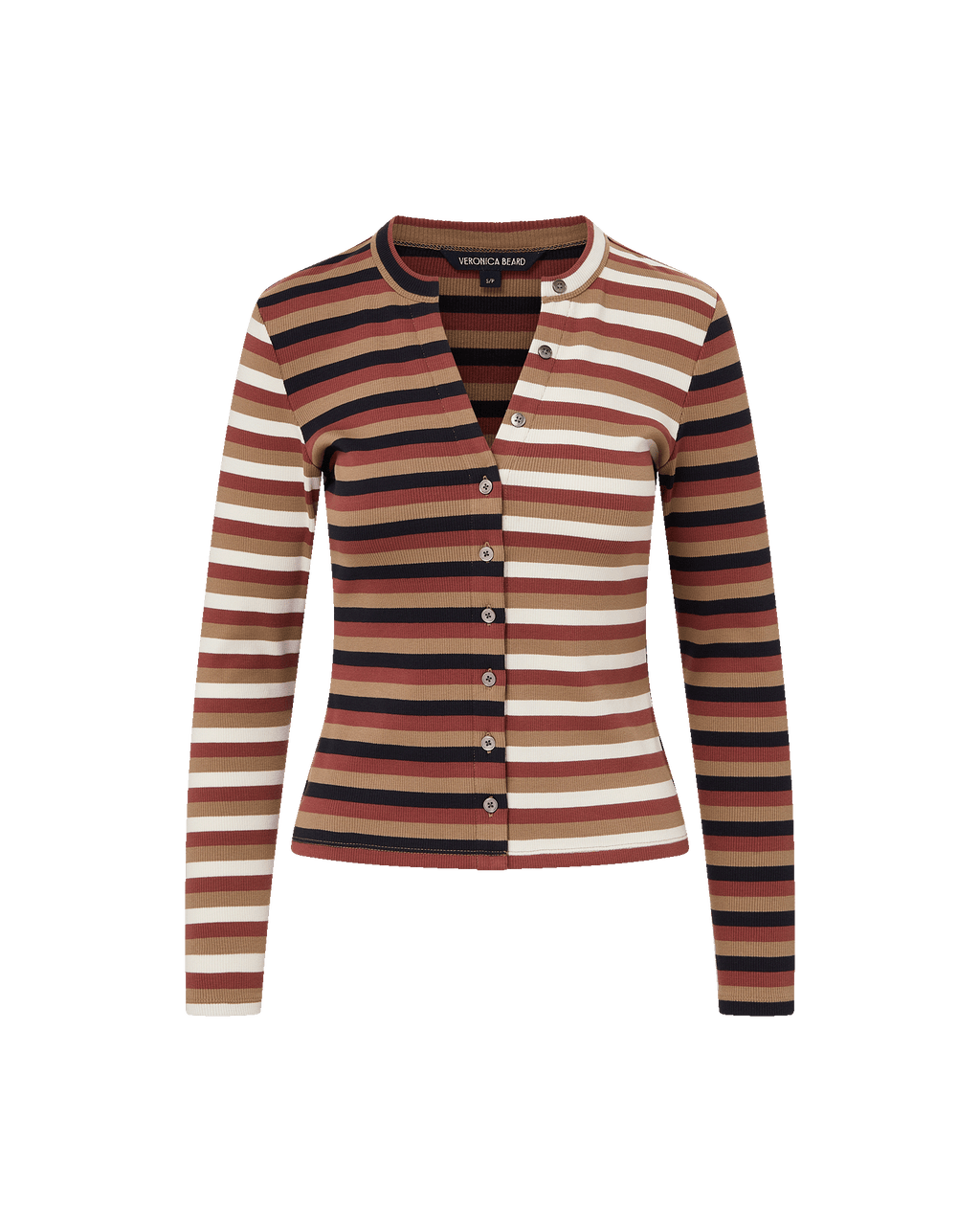 Dilia Striped Button-Down T-Shirt