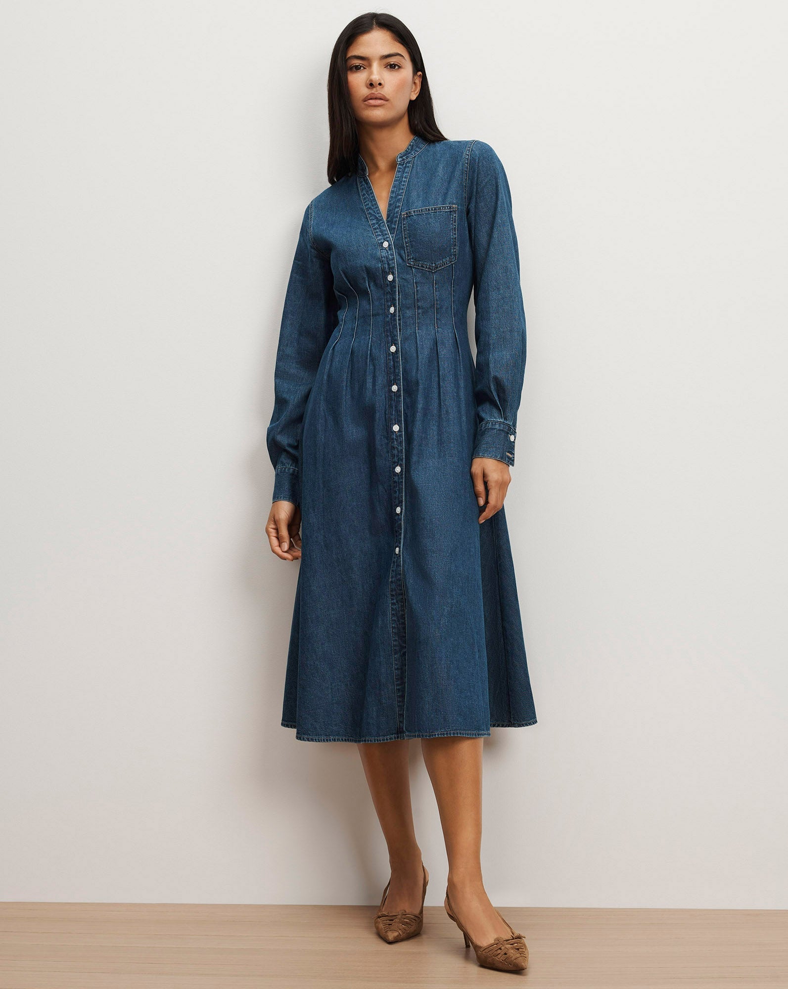 Arcadia Denim Shirtdress