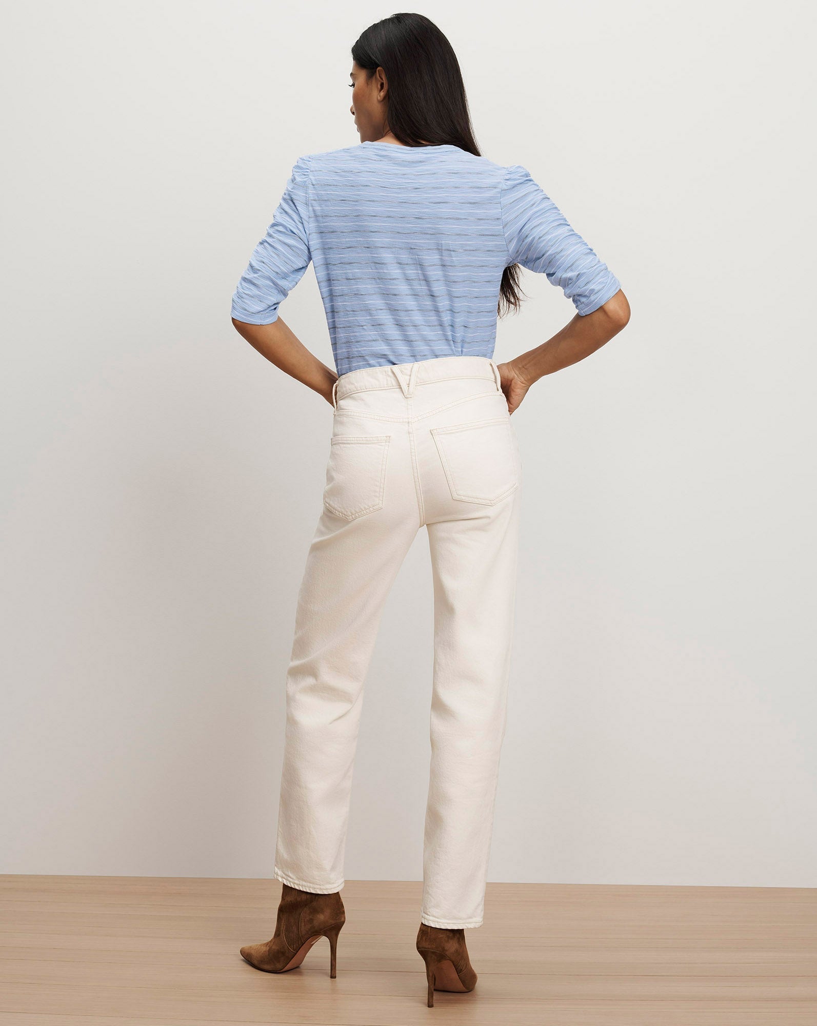 Waldorf Ruched-Sleeve T-Shirt