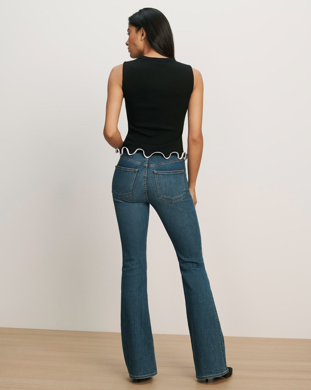 Elianne Ruffle-Trim Tank Top